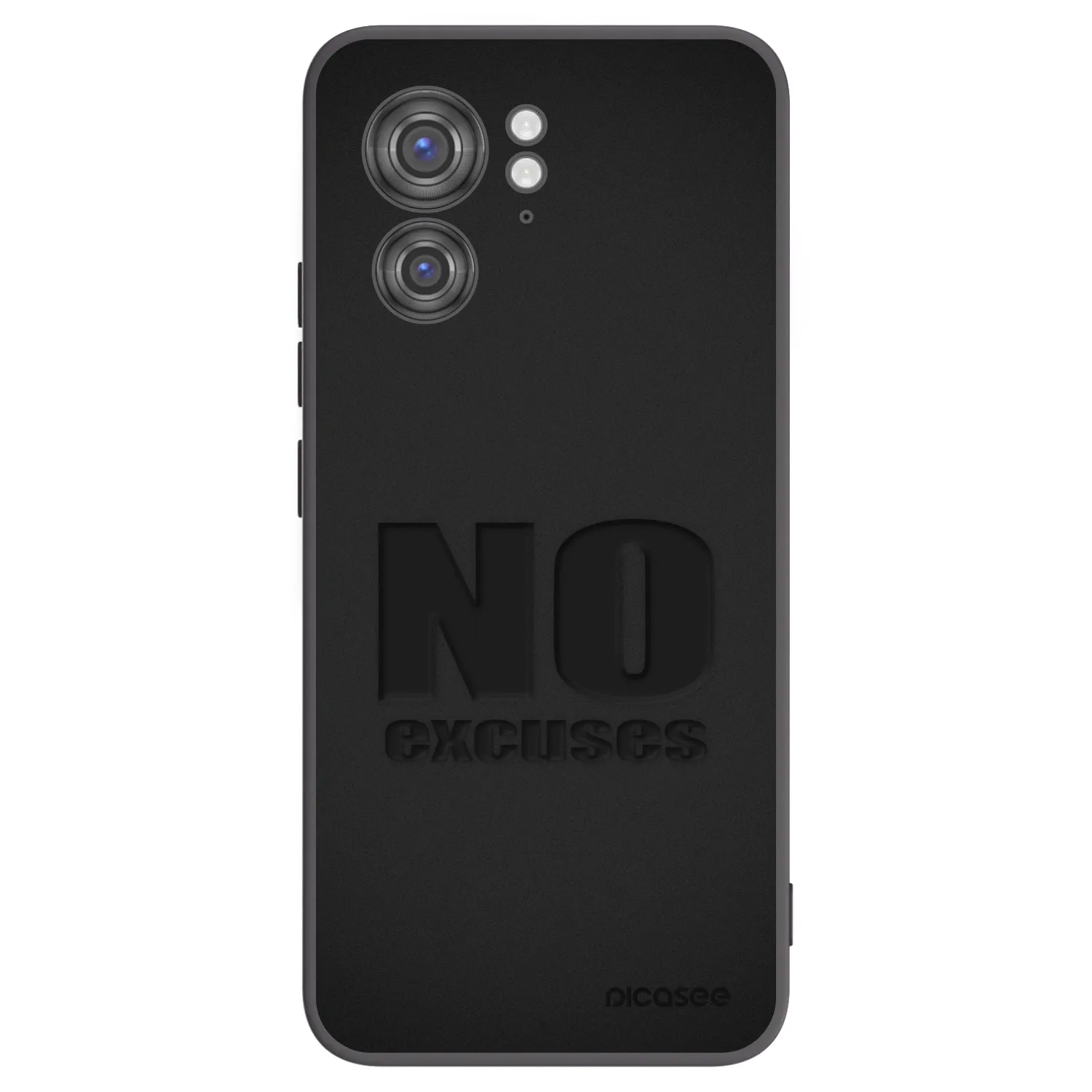 Picasee Μαύρη θήκη σιλικόνης για Motorola Edge 40 - No Excuses