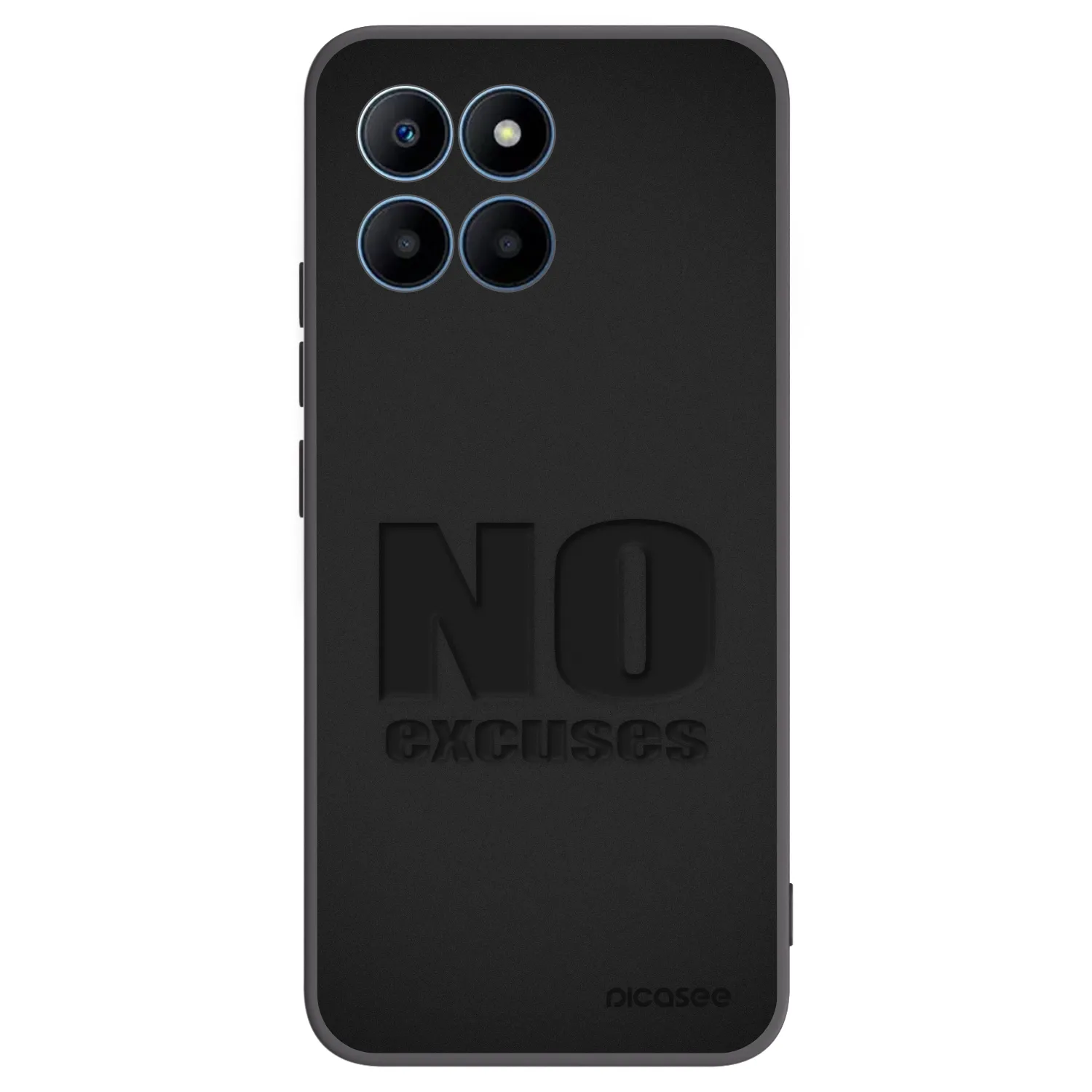 Picasee Μαύρη θήκη σιλικόνης για Honor 70 Lite - No Excuses