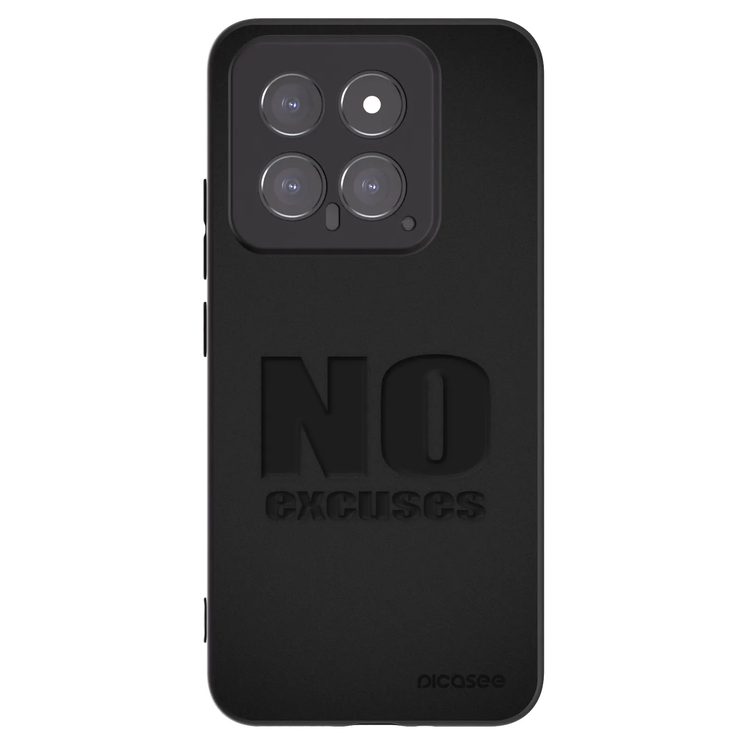 Picasee Μαύρη θήκη σιλικόνης για Xiaomi 14 - No Excuses