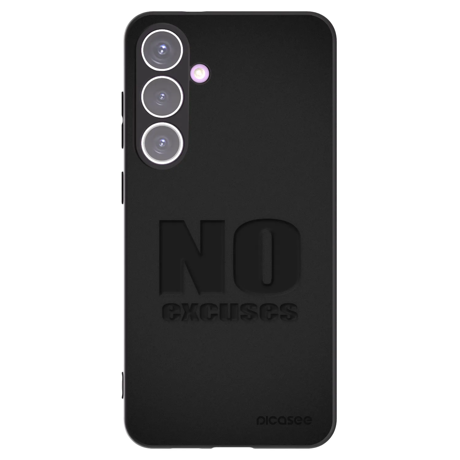 Picasee Μαύρη θήκη σιλικόνης για Samsung Galaxy S24+ S926B 5G - No Excuses