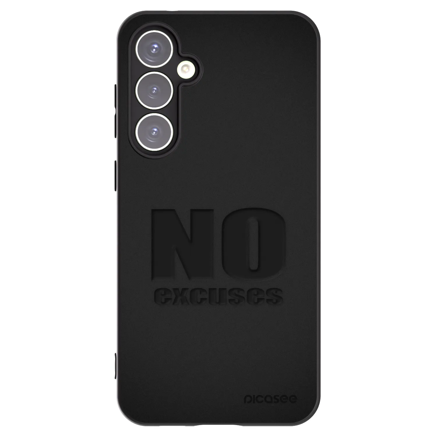 Picasee Μαύρη θήκη σιλικόνης για Samsung Galaxy S23 FE S711B - No Excuses