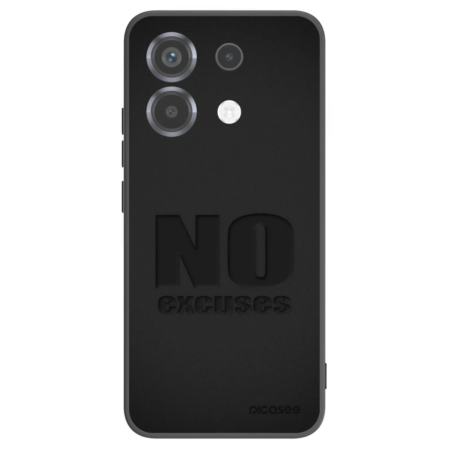 Picasee Μαύρη θήκη σιλικόνης για Xiaomi Poco X6 - No Excuses
