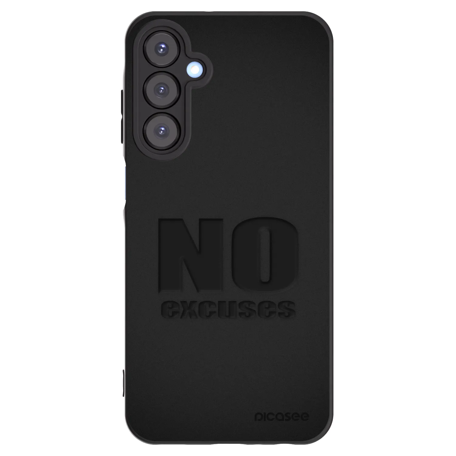 Picasee Μαύρη θήκη σιλικόνης για Samsung Galaxy A25 A256B 5G - No Excuses
