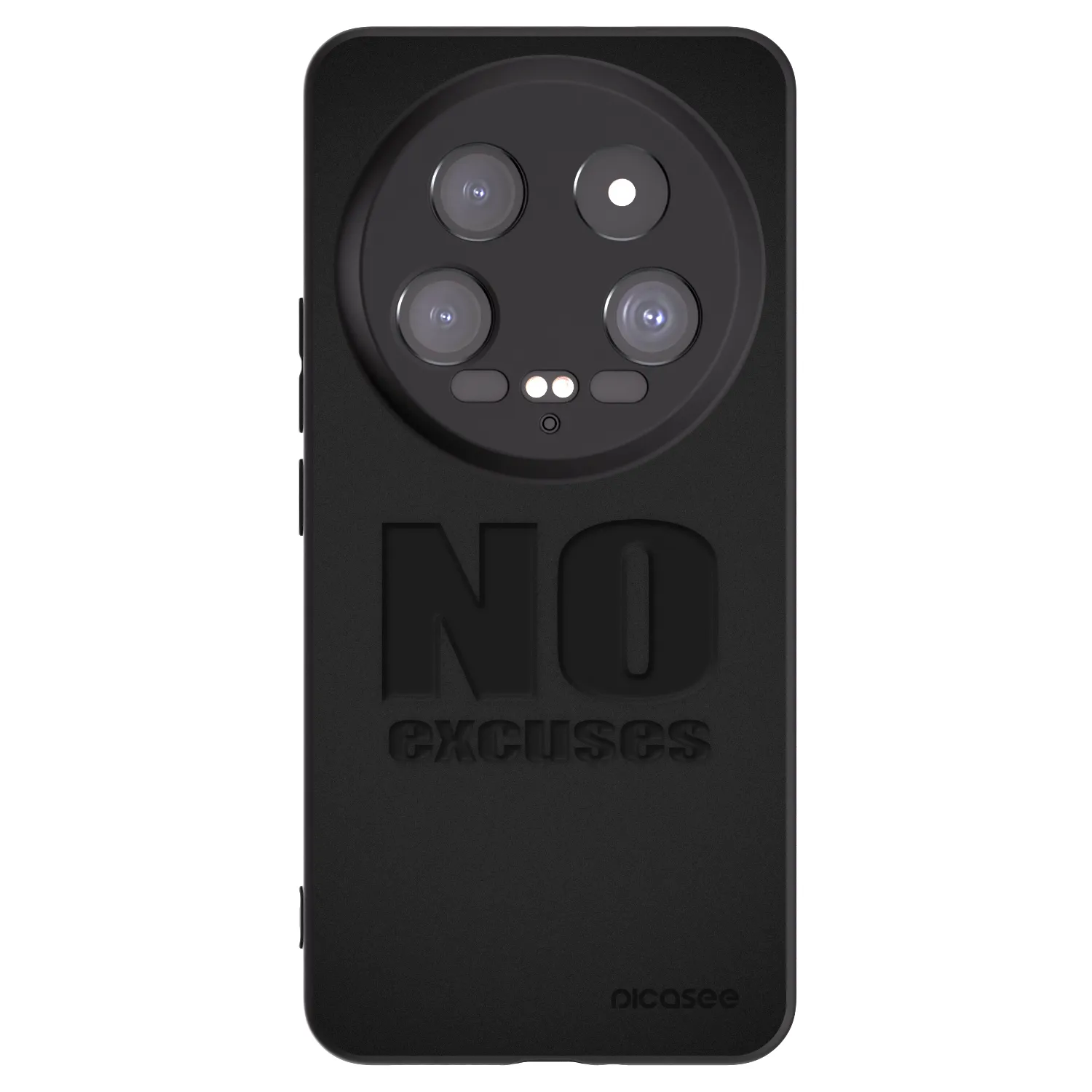 Picasee Μαύρη θήκη σιλικόνης για Xiaomi 14 Ultra - No Excuses