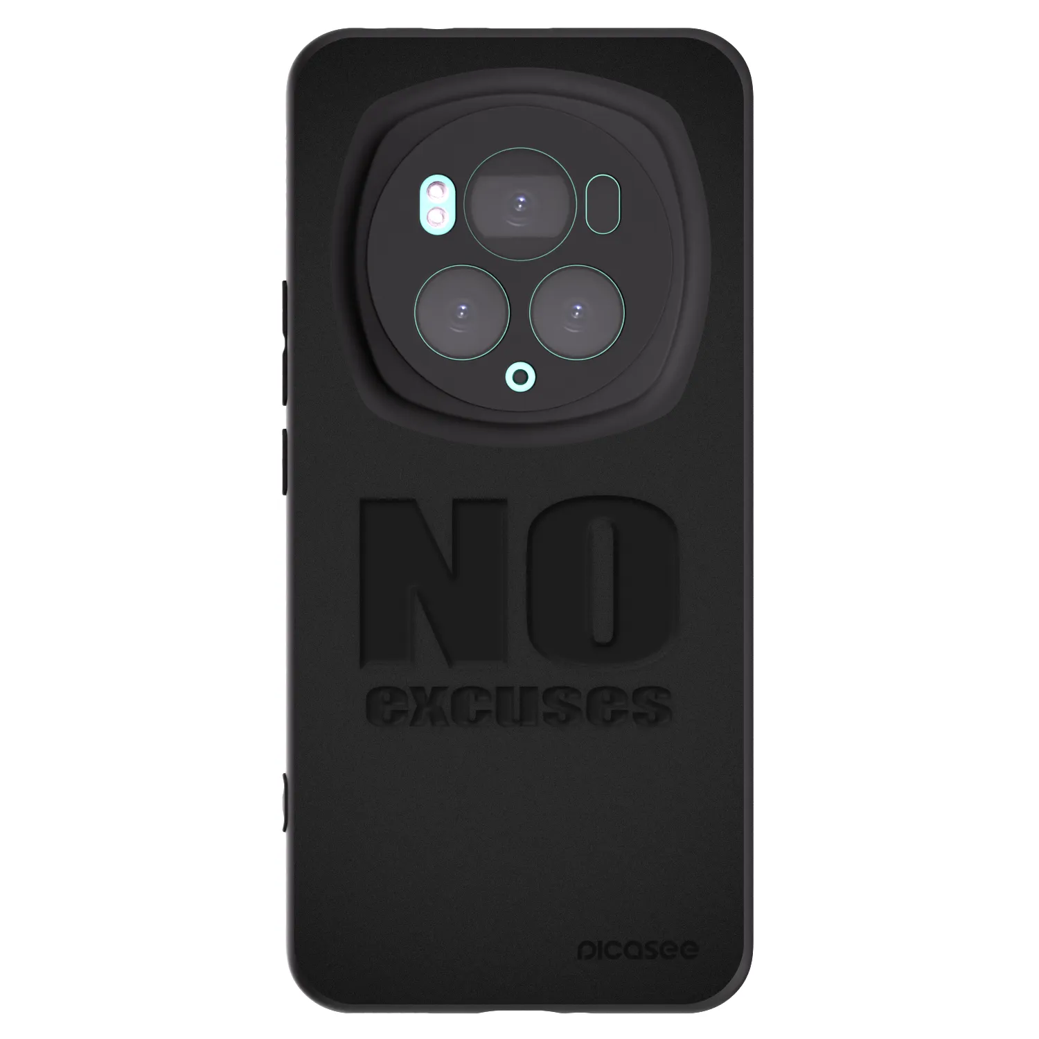 Picasee Μαύρη θήκη σιλικόνης για Honor Magic6 Pro - No Excuses