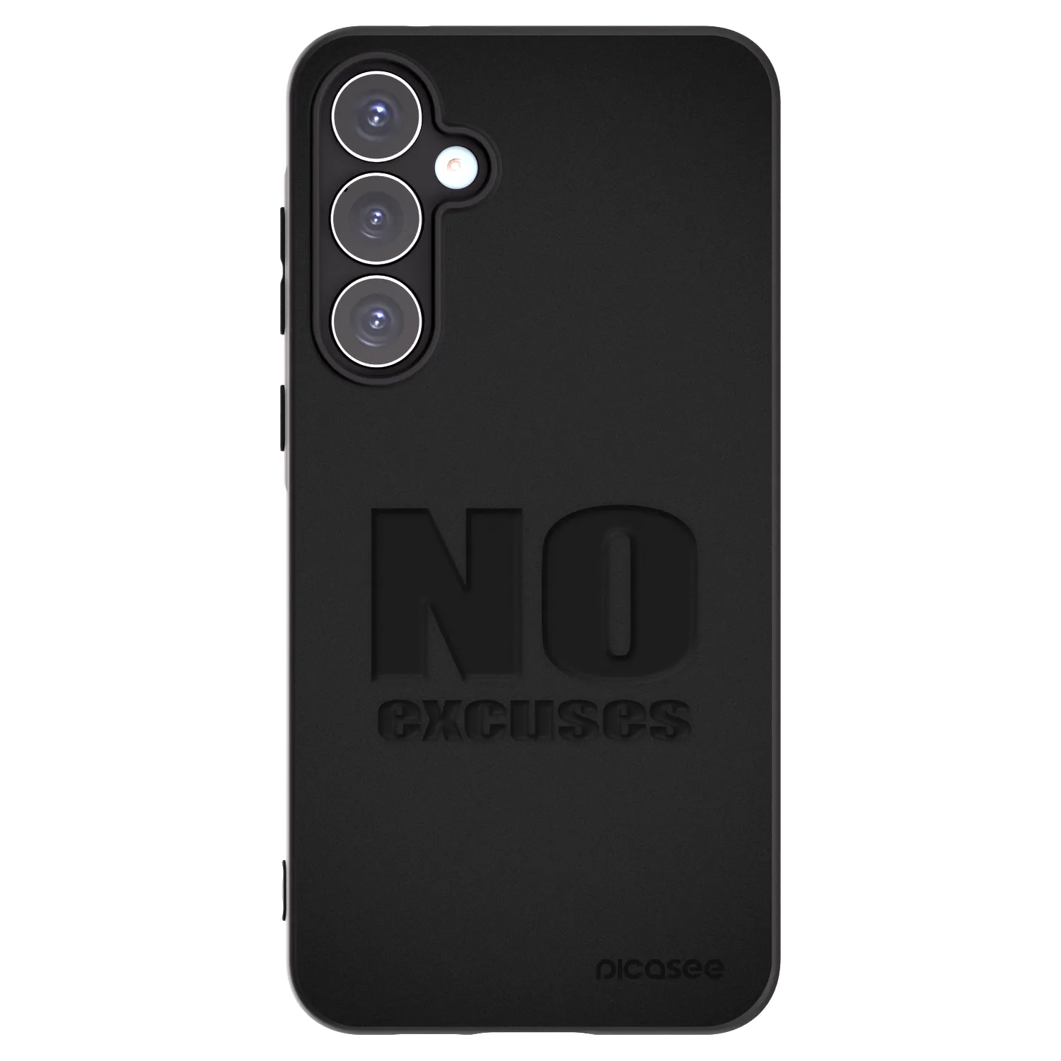 Picasee Μαύρη θήκη σιλικόνης για Samsung Galaxy A55 5G A556B - No Excuses