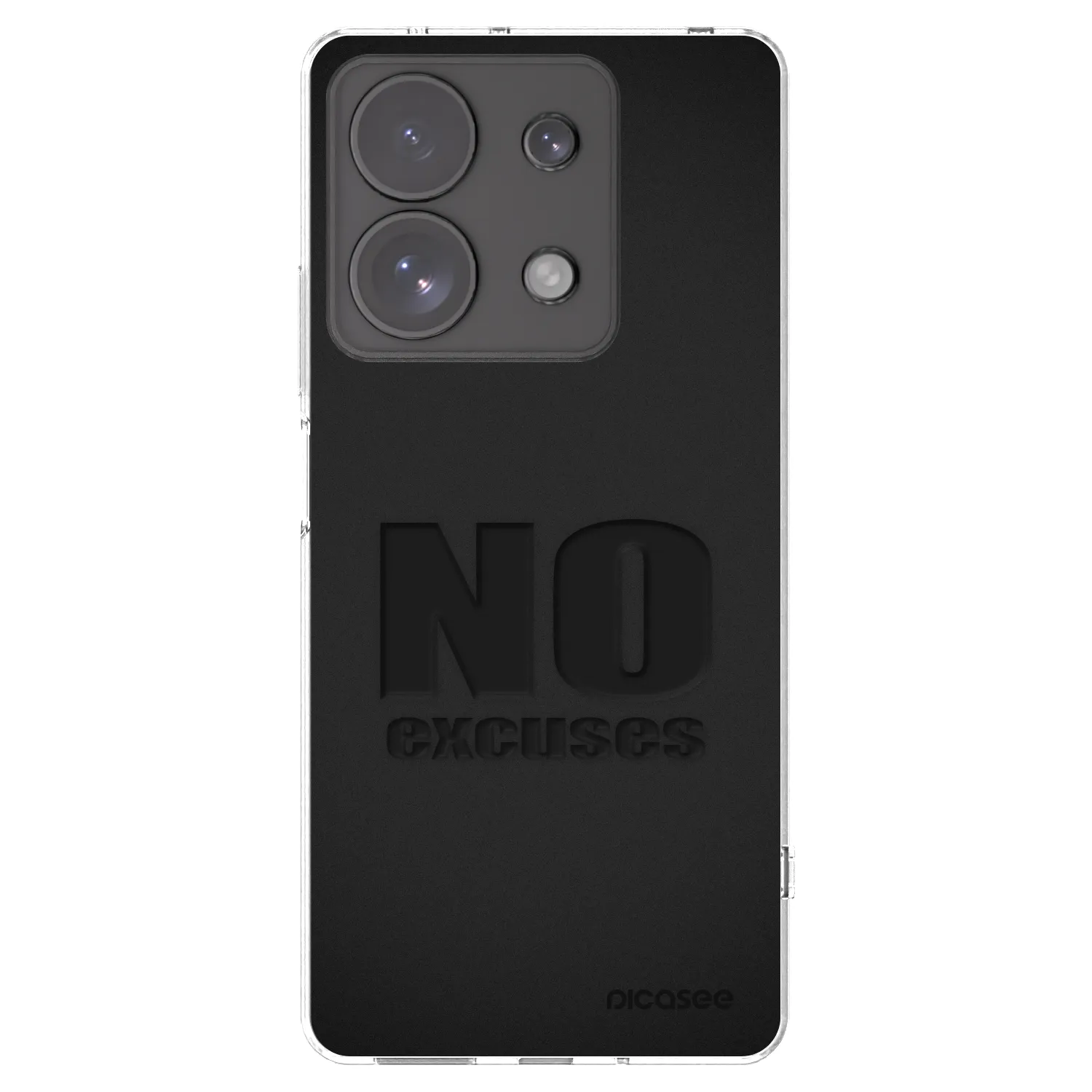 Picasee διαφανής θήκη σιλικόνης Xiaomi Redmi Note 13 Pro 4G - No Excuses