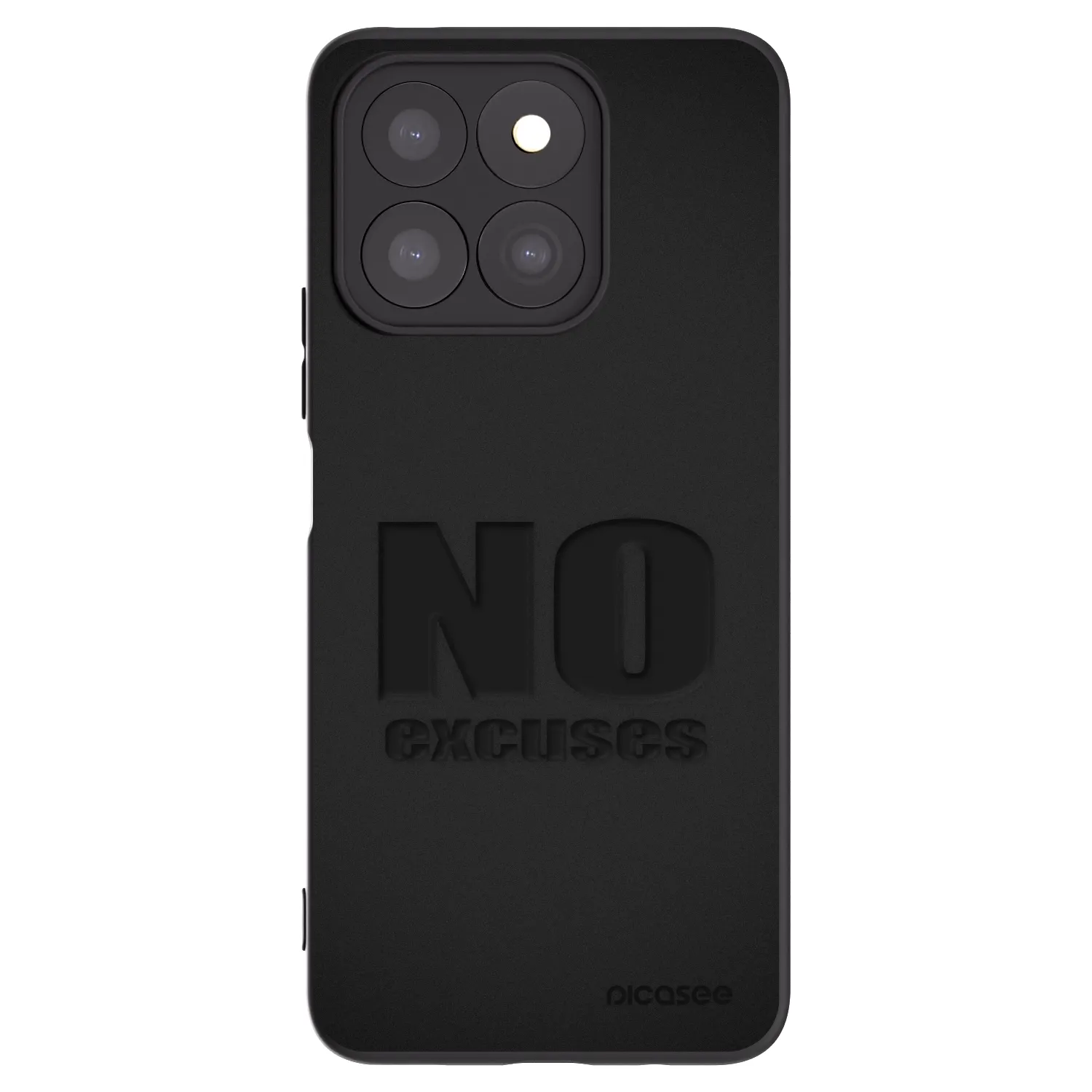 Picasee Μαύρη θήκη σιλικόνης για Honor X8b - No Excuses