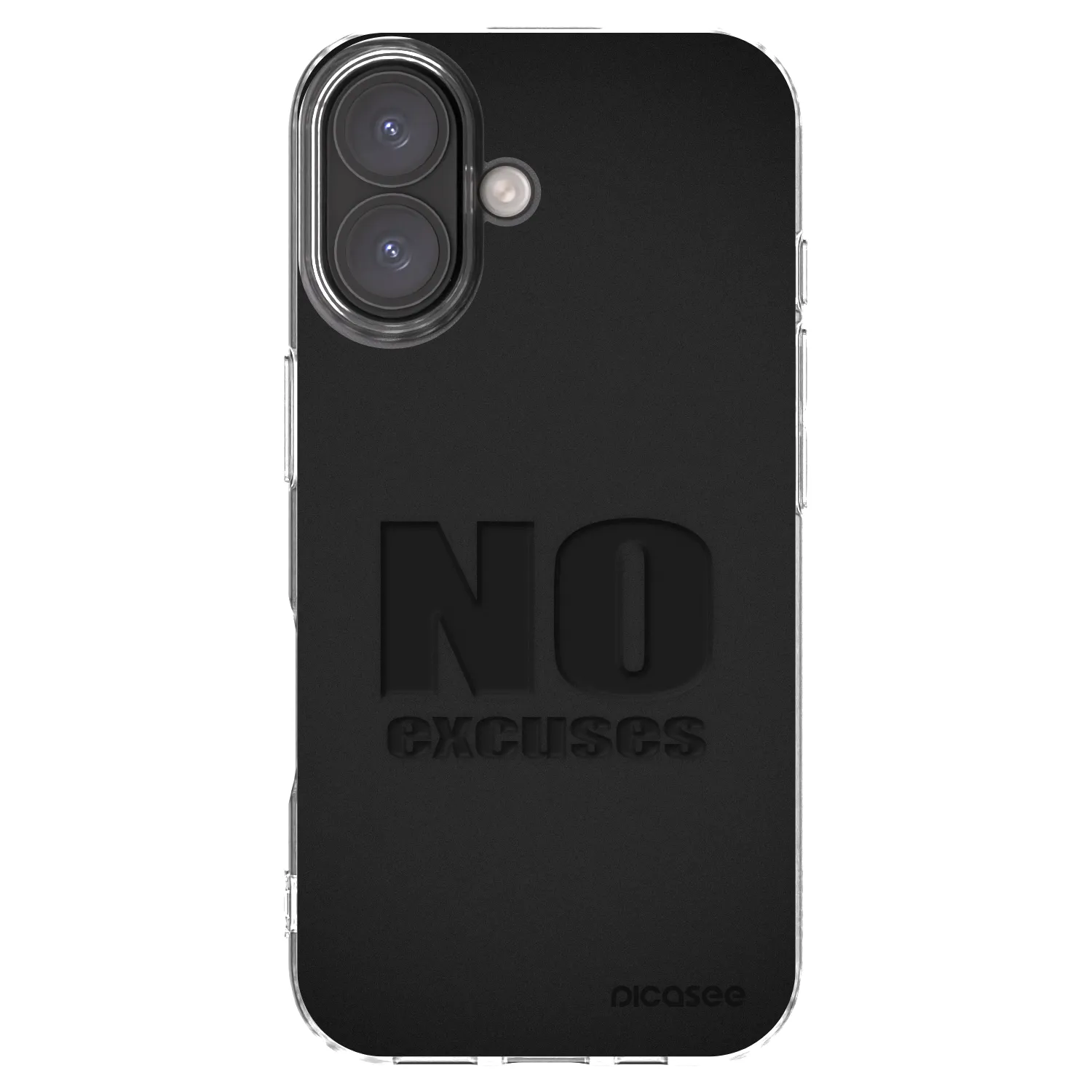 Picasee διαφανής θήκη σιλικόνης Apple iPhone 16 - No Excuses