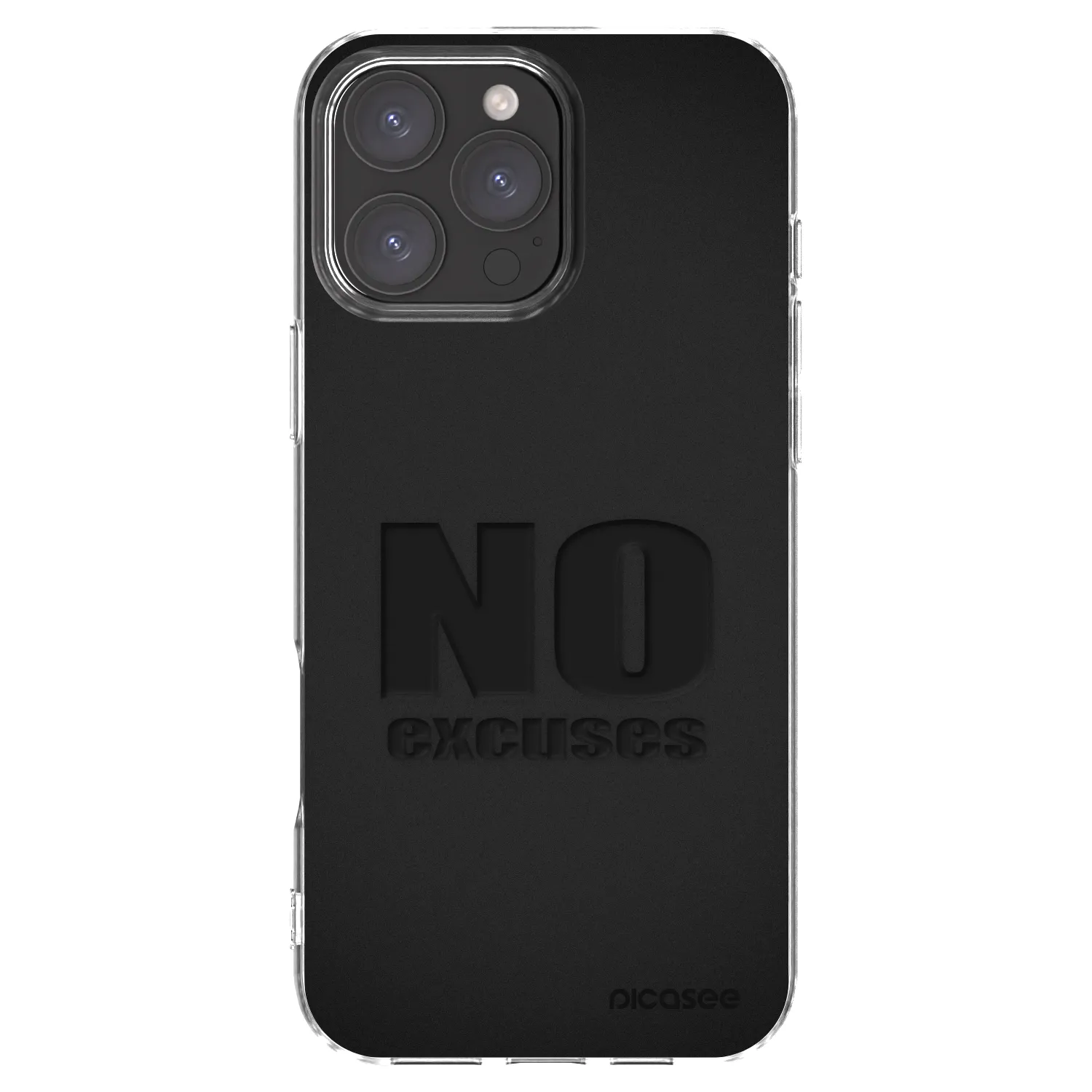 Picasee διαφανής θήκη σιλικόνης Apple iPhone 16 Pro Max - No Excuses