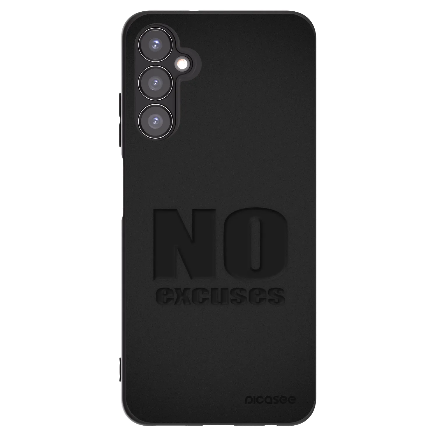 Picasee Μαύρη θήκη σιλικόνης για Samsung Galaxy A05s A057G - No Excuses