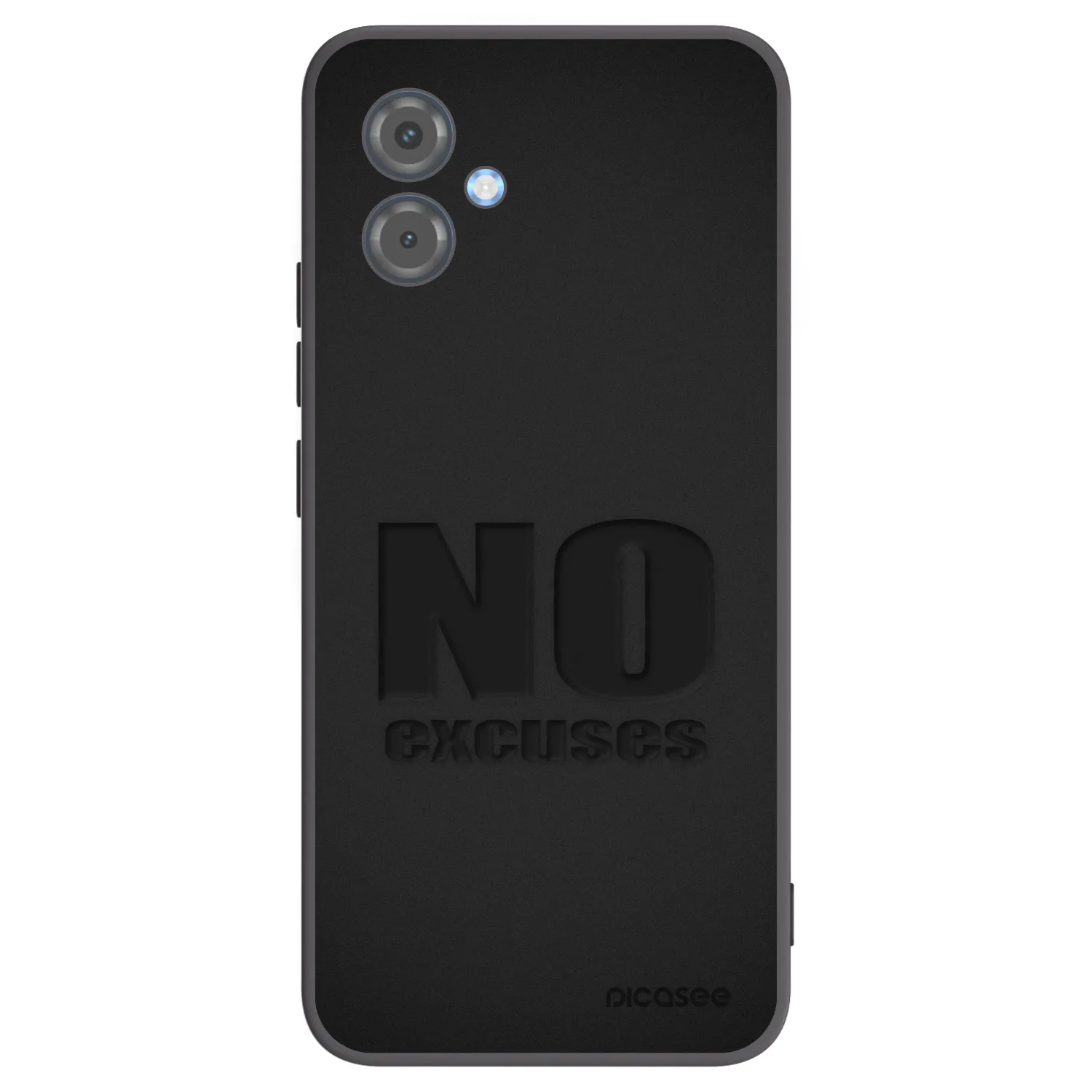 Picasee Μαύρη θήκη σιλικόνης για Motorola Moto G14 - No Excuses