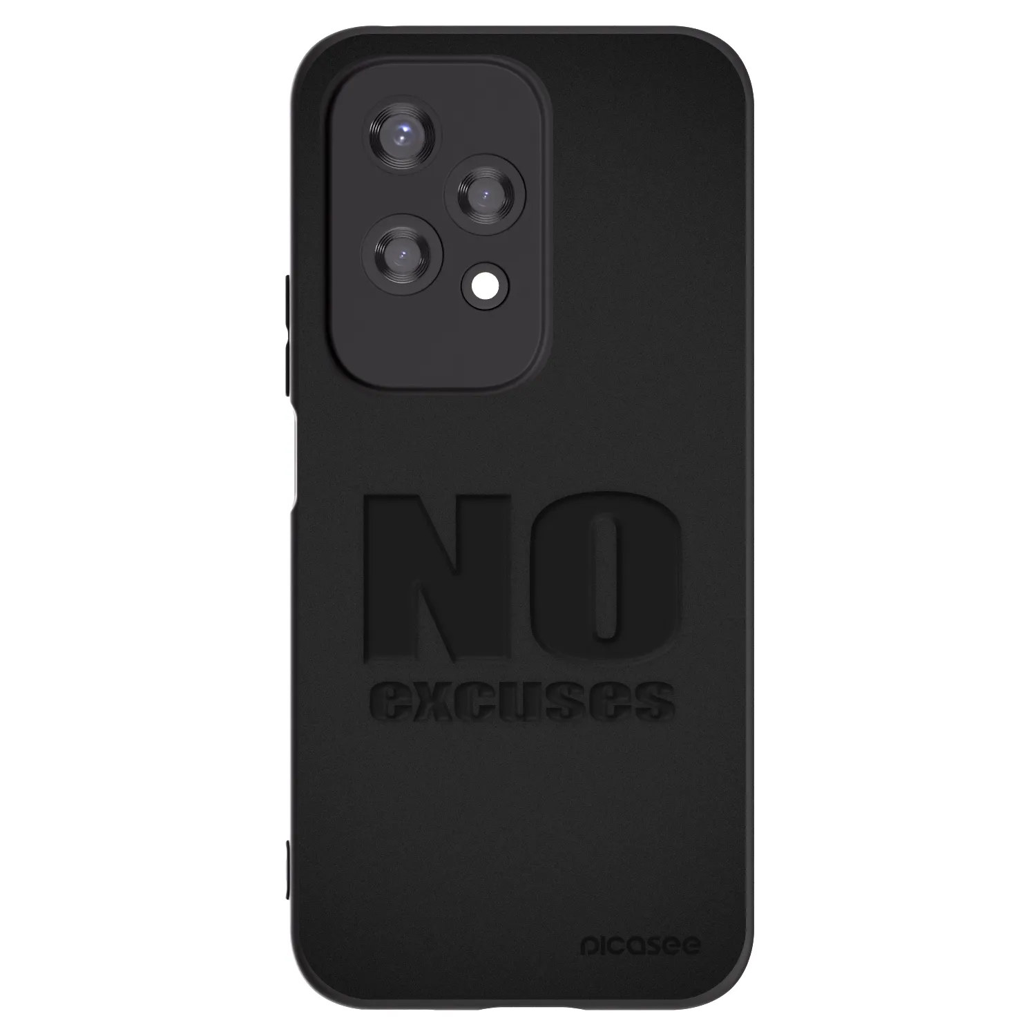 Picasee Μαύρη θήκη σιλικόνης για Honor 200 Lite - No Excuses