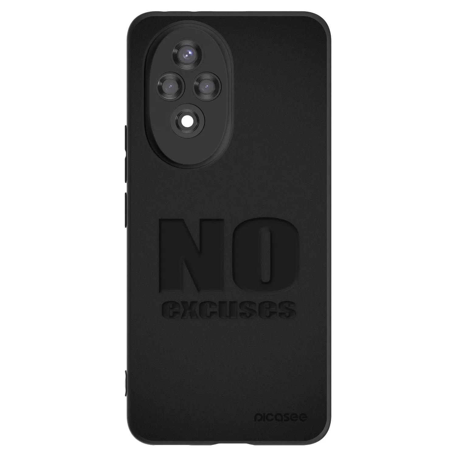 Picasee Μαύρη θήκη σιλικόνης για Honor 200 5G - No Excuses