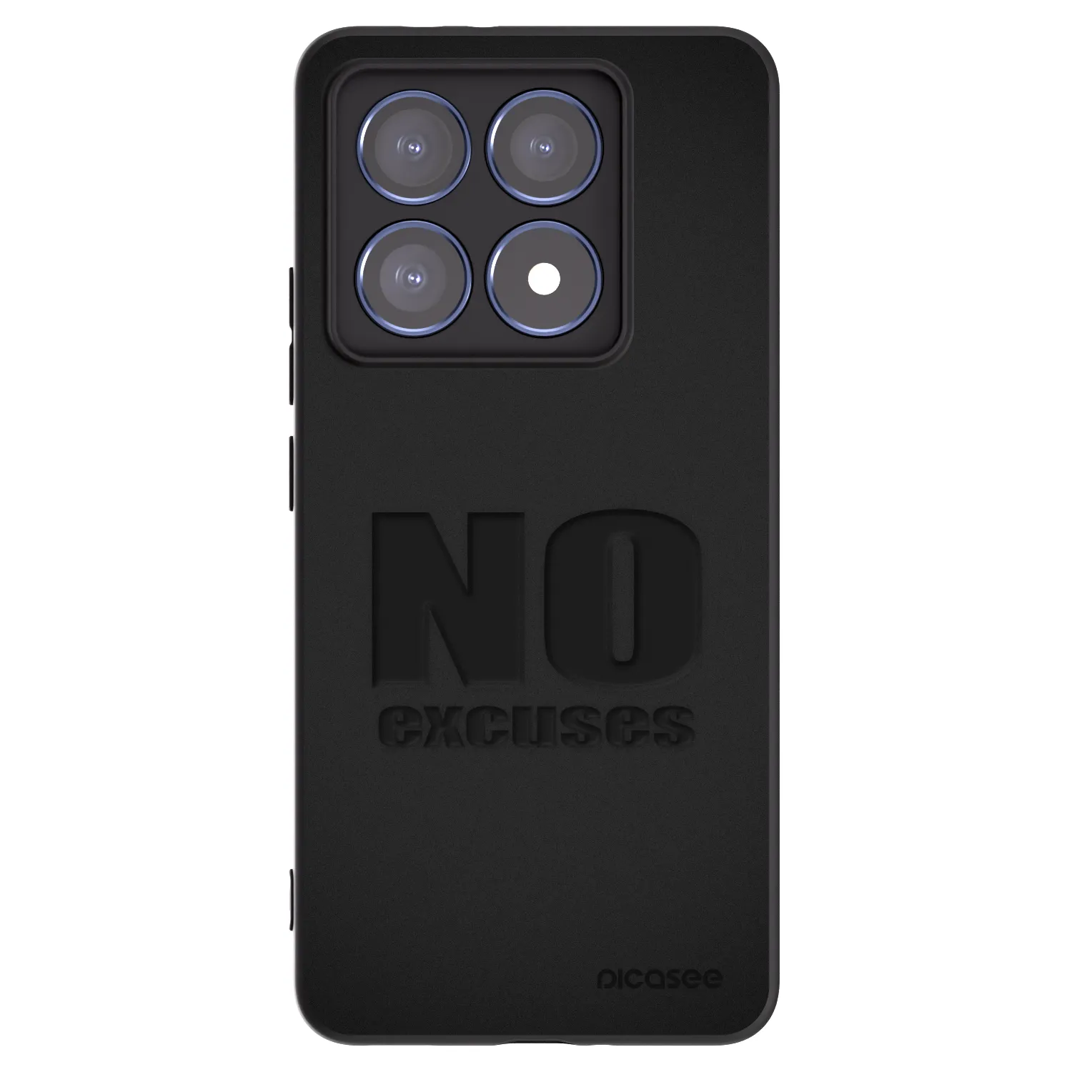 Picasee Μαύρη θήκη σιλικόνης για Xiaomi 14T Pro - No Excuses