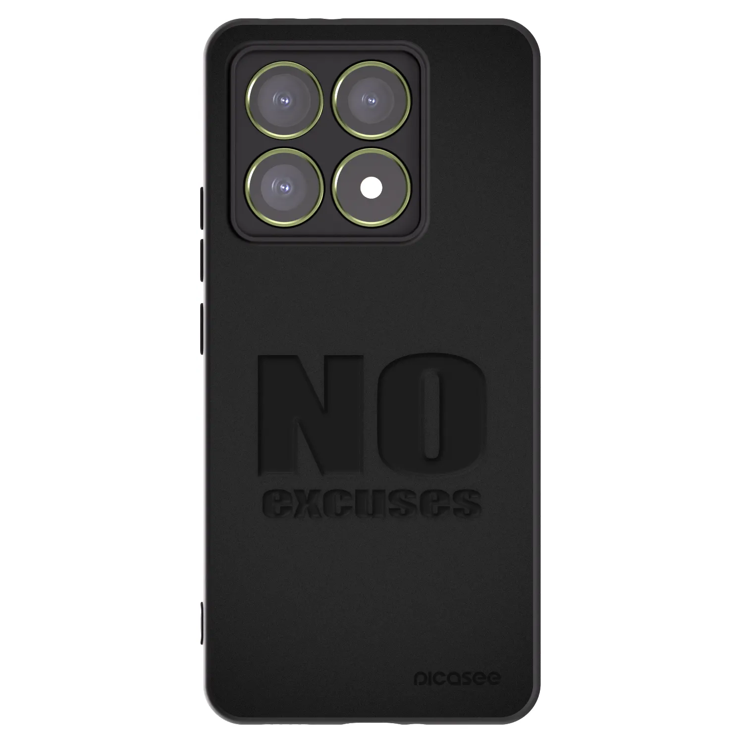Picasee Μαύρη θήκη σιλικόνης για Xiaomi 14T - No Excuses