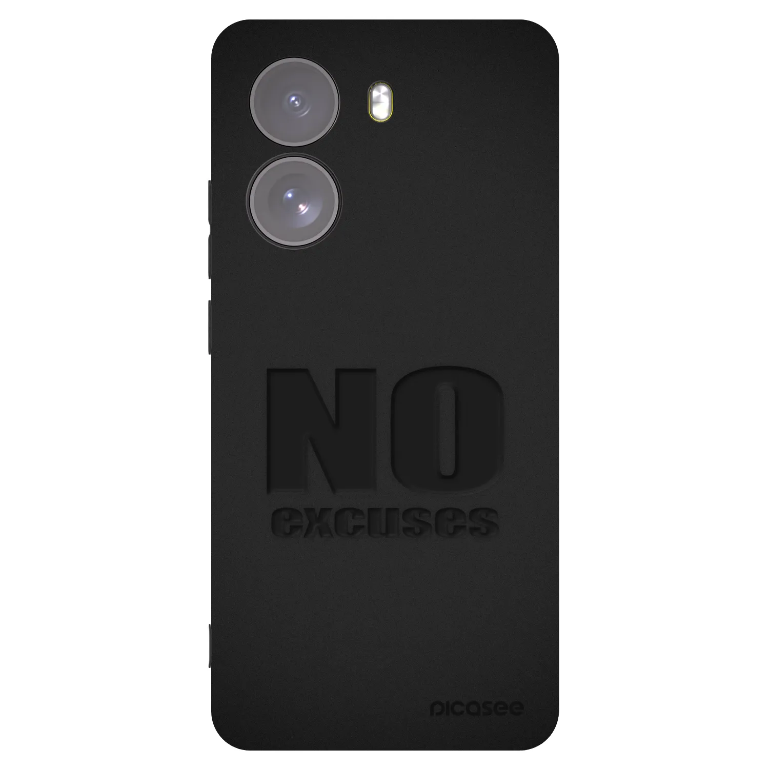 Picasee Μαύρη θήκη σιλικόνης για Xiaomi Poco X7 - No Excuses