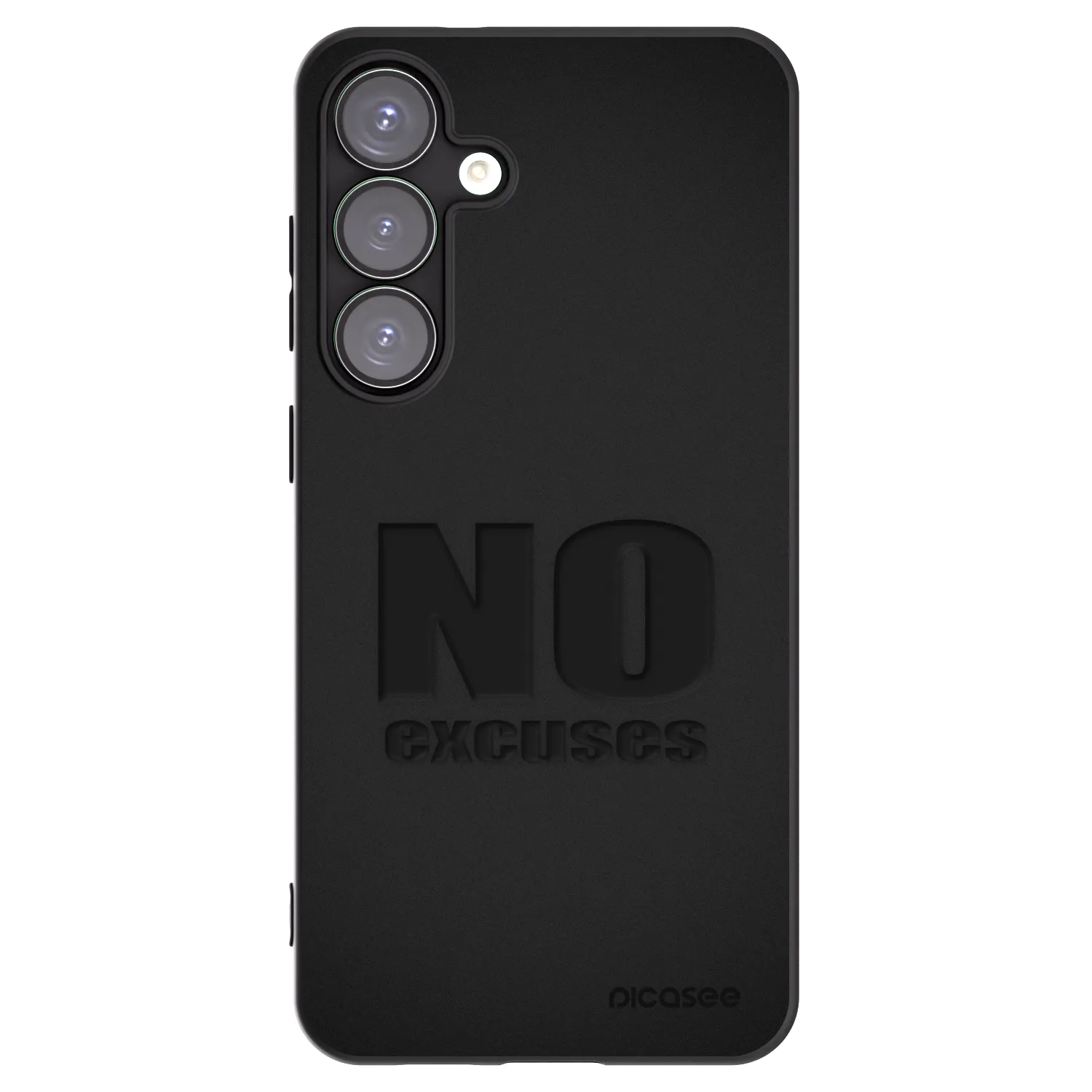 Picasee Μαύρη θήκη σιλικόνης για Samsung Galaxy S25+ 5G - No Excuses