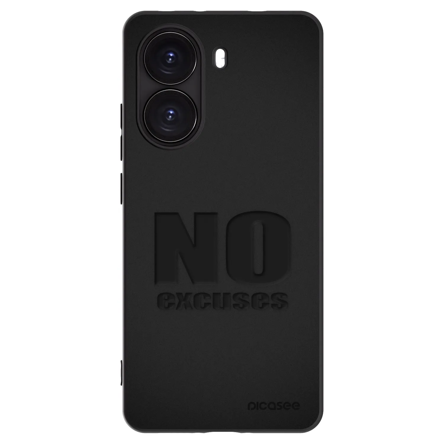 Picasee Μαύρη θήκη σιλικόνης για Xiaomi Poco X7 Pro 5G - No Excuses