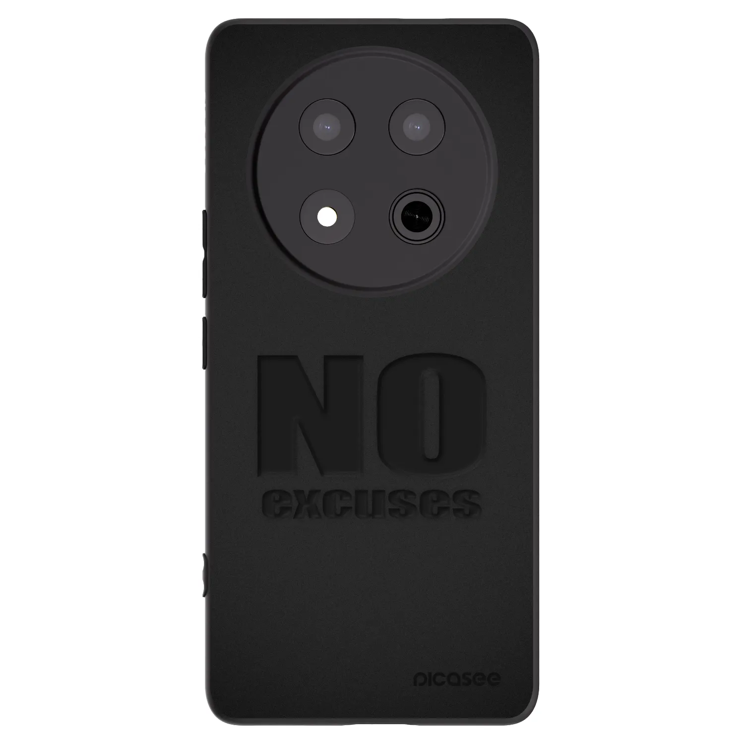 Picasee Μαύρη θήκη σιλικόνης για Honor Magic7 Lite 5G - No Excuses