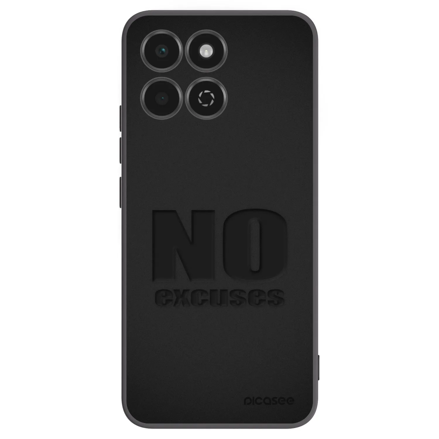 Picasee Μαύρη θήκη σιλικόνης για Honor 200 Smart 5G - No Excuses