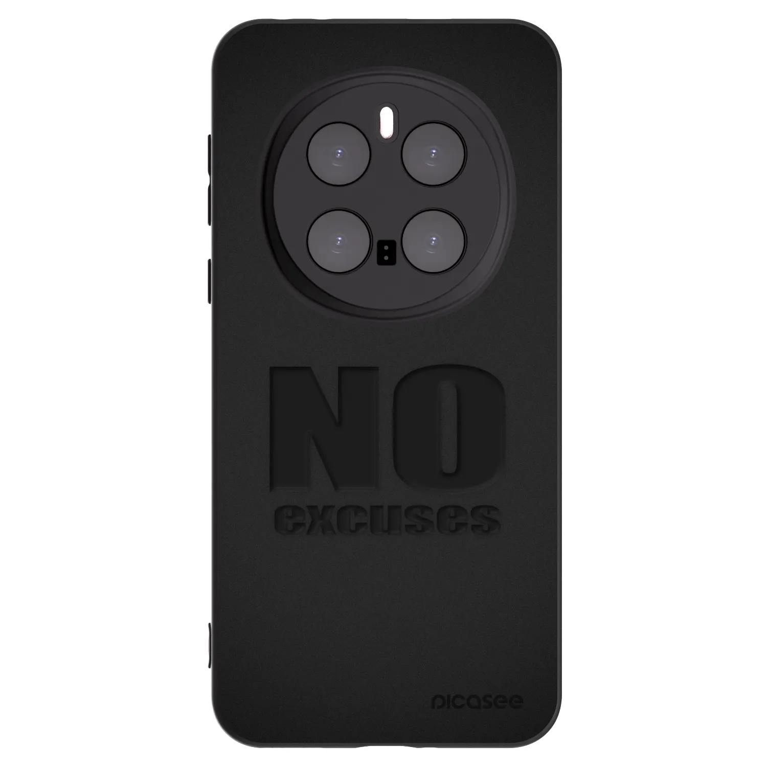 Picasee Μαύρη θήκη σιλικόνης για Honor Magic7 Pro 5G - No Excuses
