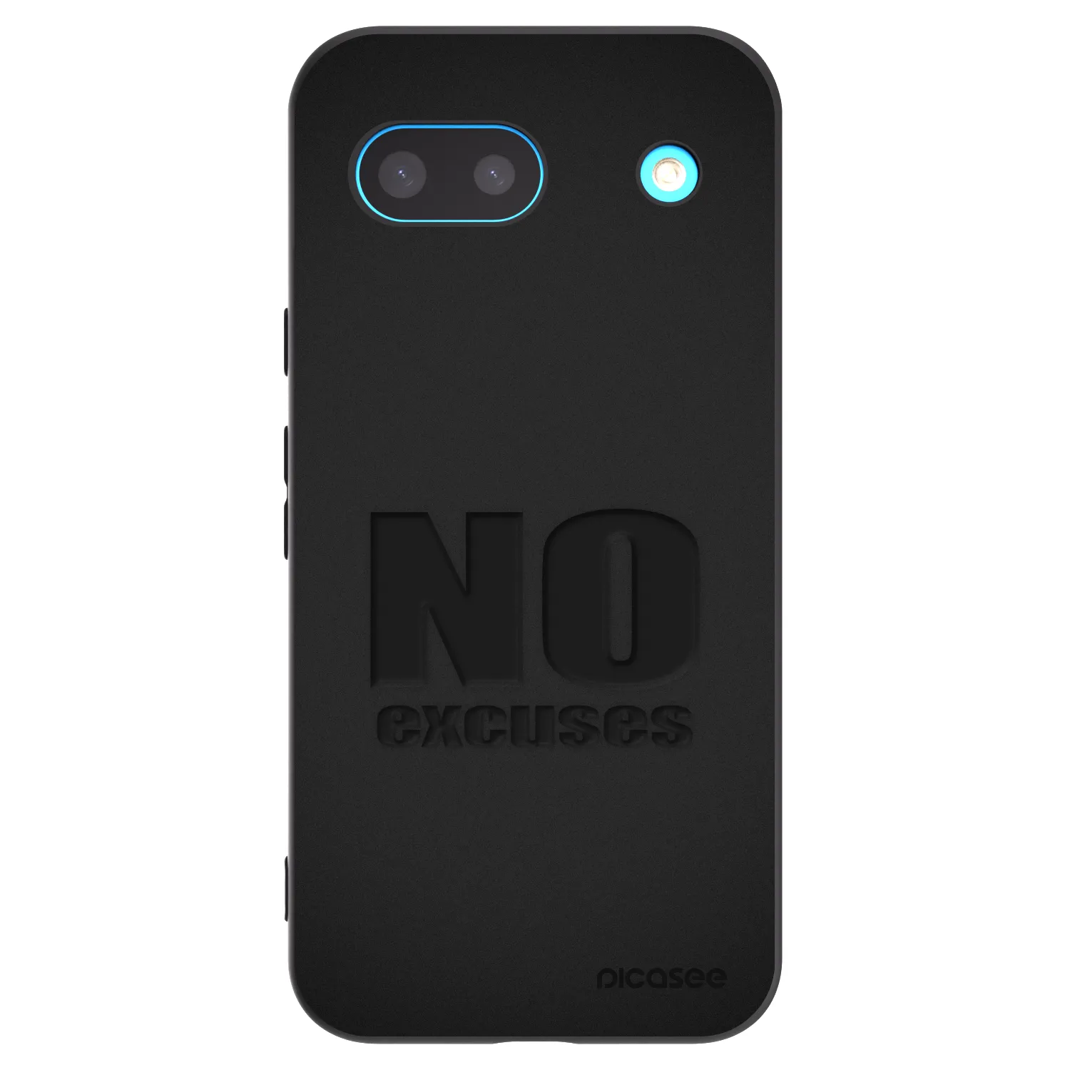 Picasee Μαύρη θήκη σιλικόνης για Google Pixel 8a - No Excuses