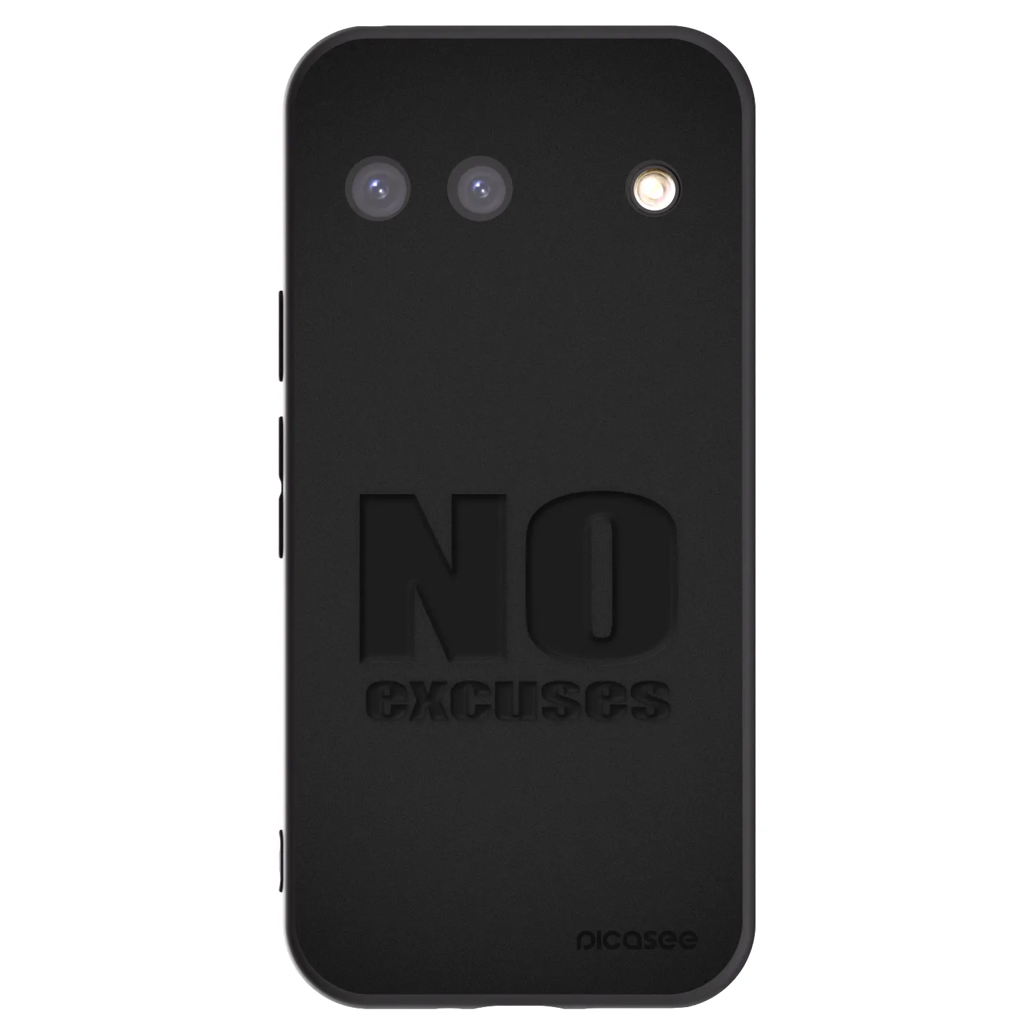 Picasee Μαύρη θήκη σιλικόνης για Google Pixel 9 - No Excuses