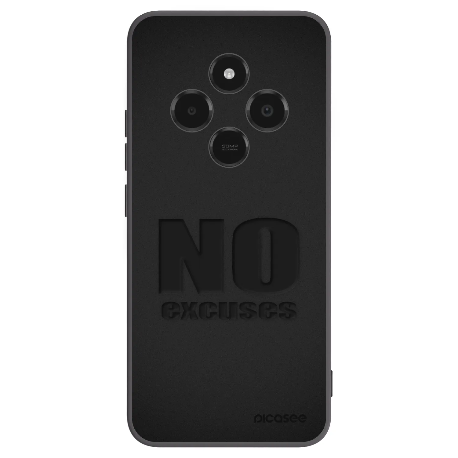 Picasee Μαύρη θήκη σιλικόνης για Xiaomi Poco C75 - No Excuses