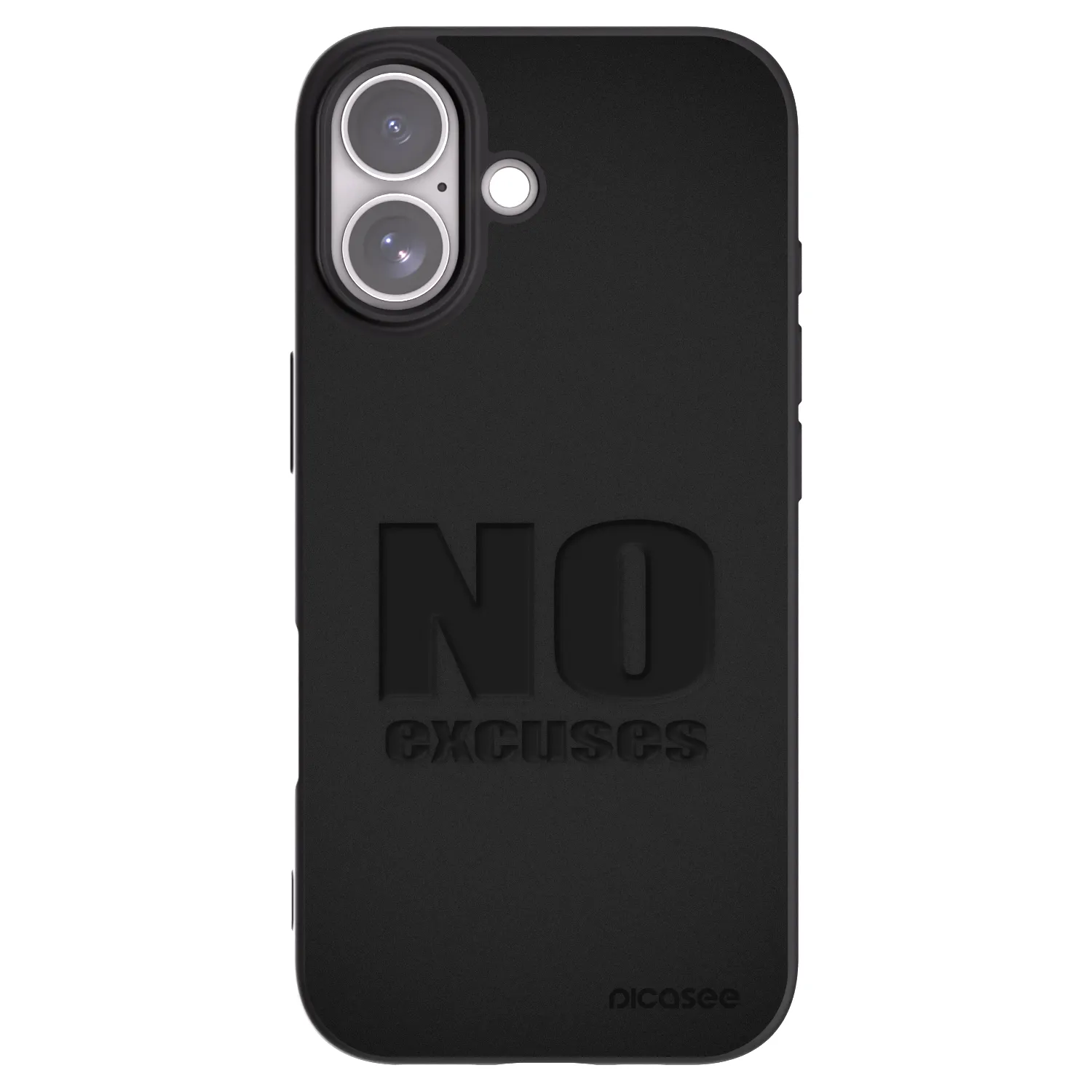 Picasee Μαύρη θήκη σιλικόνης για Apple iPhone 17 - No Excuses