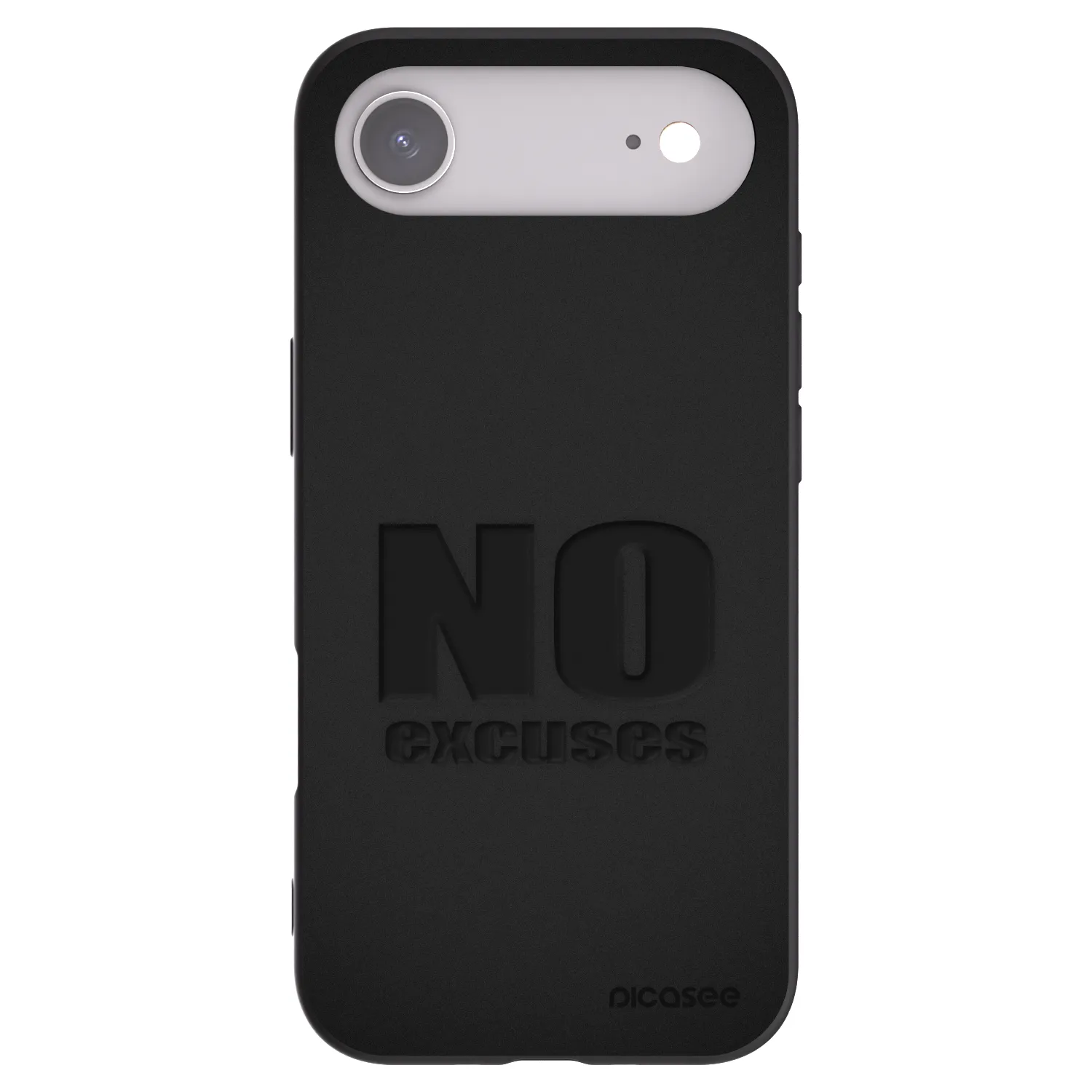 Picasee Μαύρη θήκη σιλικόνης για Apple iPhone Air - No Excuses