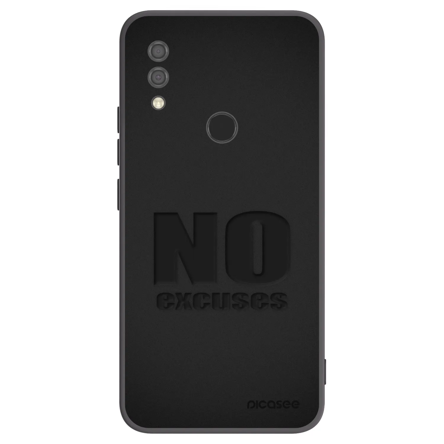 Picasee Μαύρη θήκη σιλικόνης για Xiaomi Redmi 7 - No Excuses