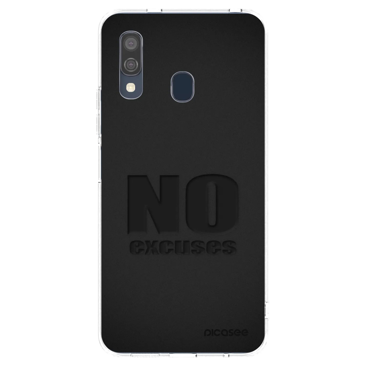 Picasee διαφανής θήκη σιλικόνης Samsung Galaxy A40 A405F - No Excuses