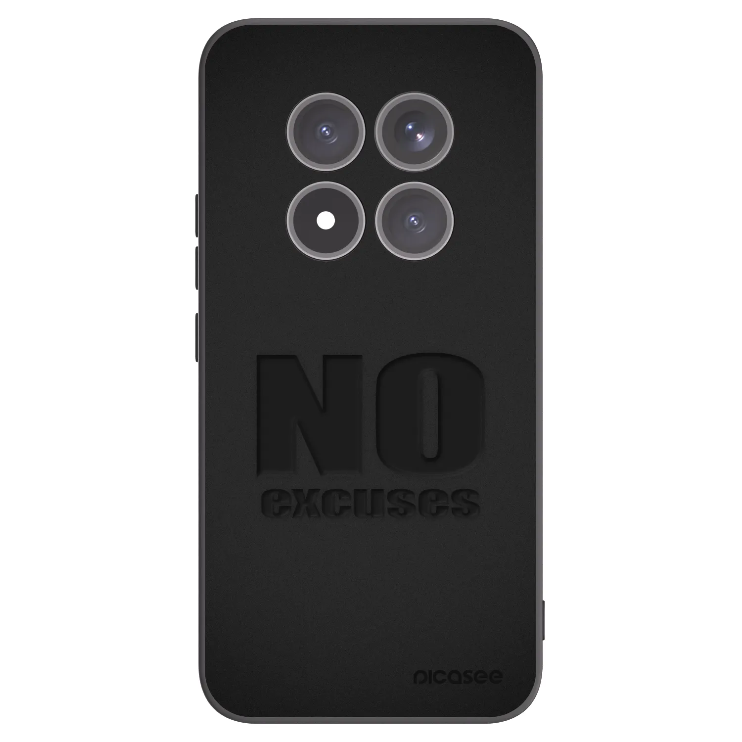 Picasee Μαύρη θήκη σιλικόνης για Xiaomi Redmi Note 15 Pro+ - No Excuses