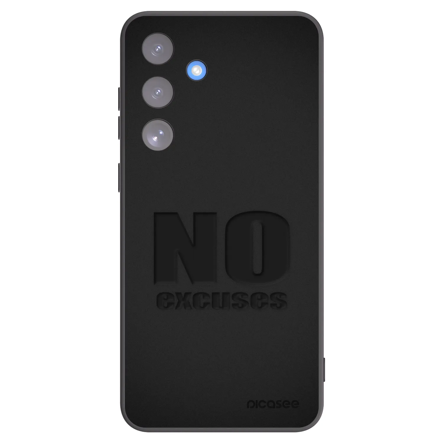 Picasee Μαύρη θήκη σιλικόνης για Samsung Galaxy S25 FE 5G - No Excuses