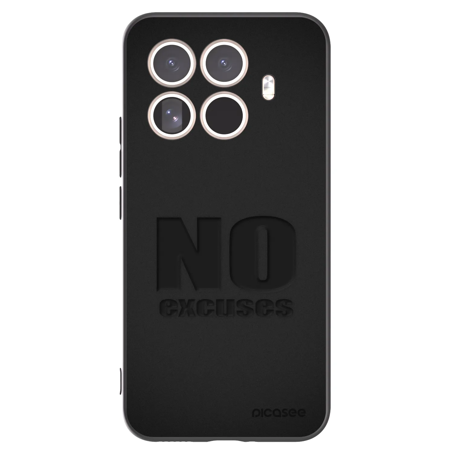 Picasee Μαύρη θήκη σιλικόνης για Xiaomi 15T Pro - No Excuses