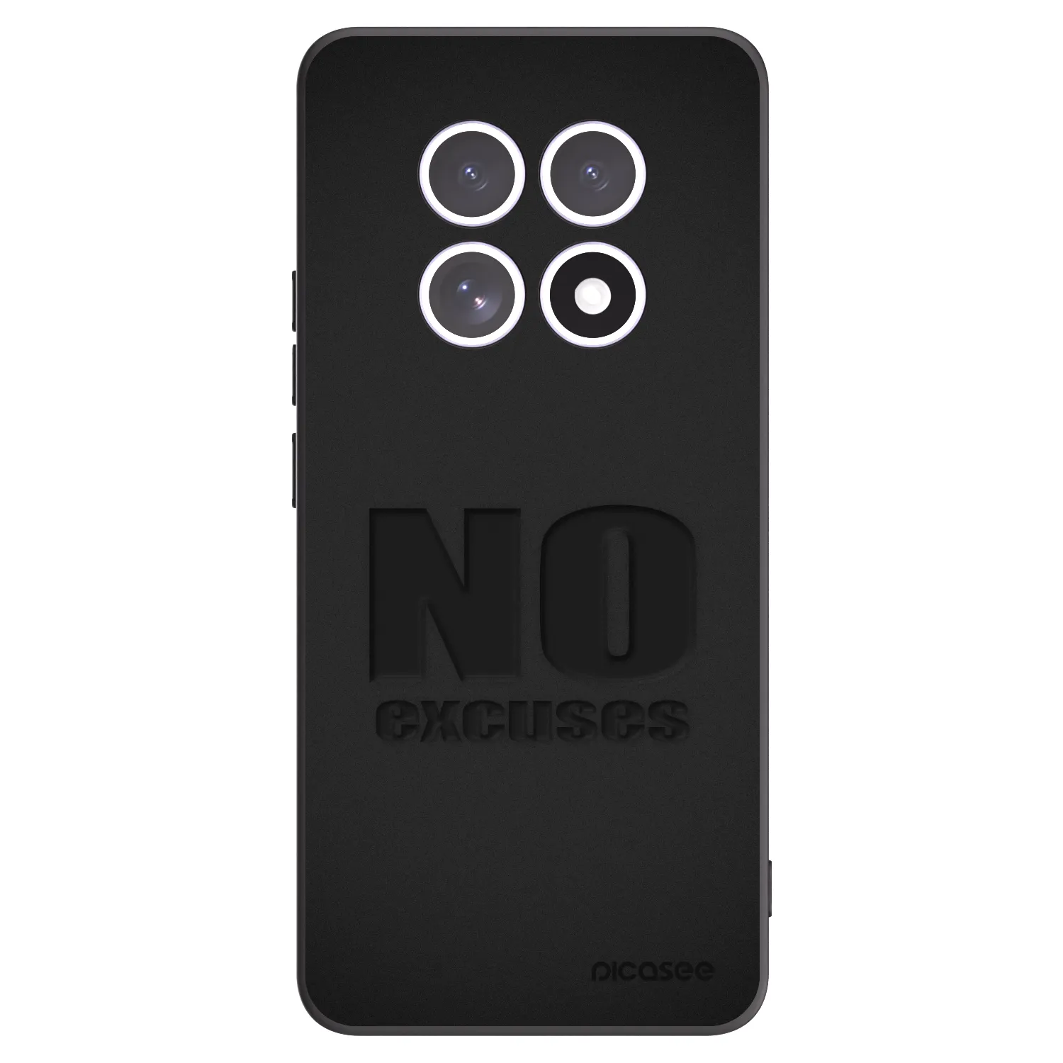 Picasee Μαύρη θήκη σιλικόνης για Xiaomi Redmi Note 15 - No Excuses