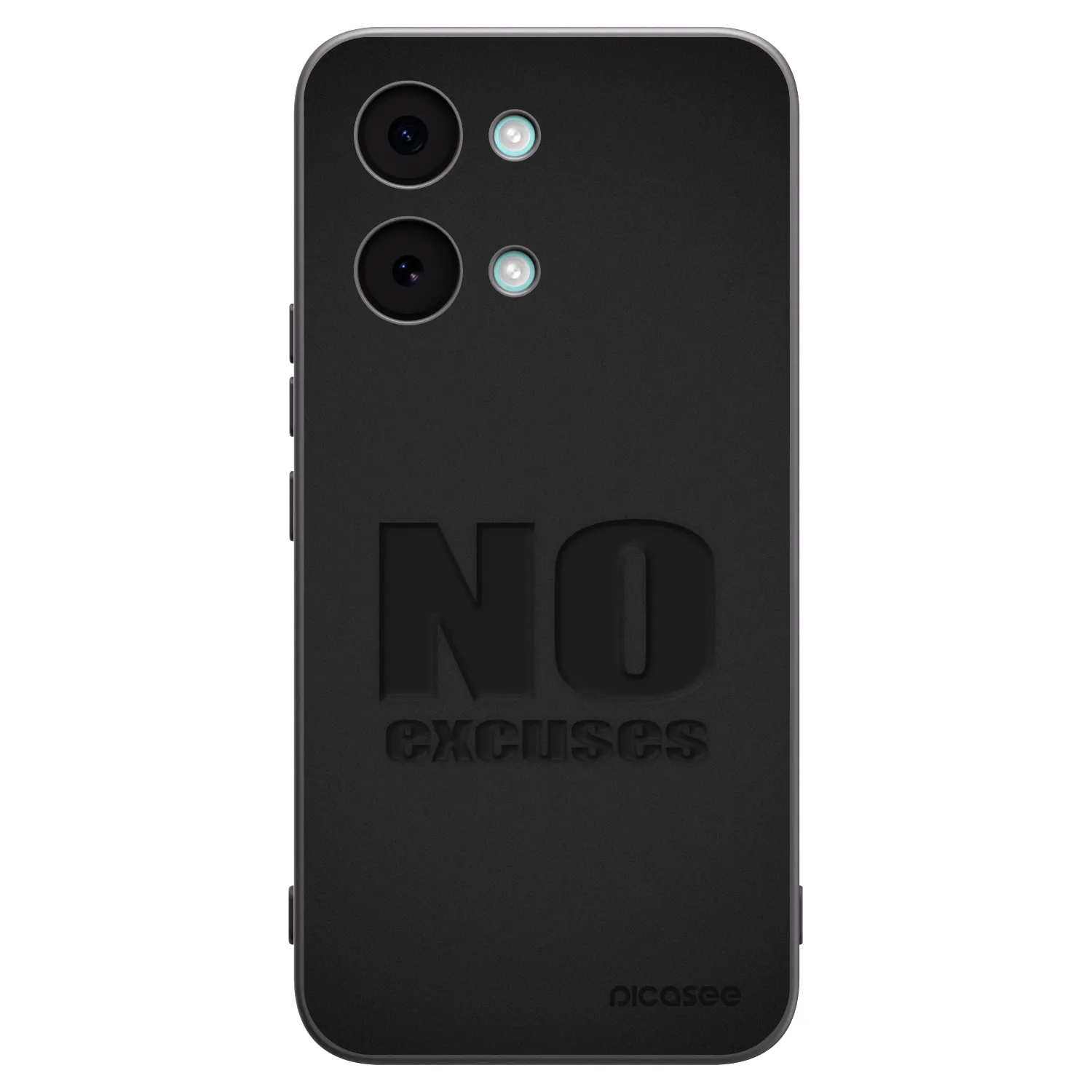 Picasee Μαύρη θήκη σιλικόνης για Xiaomi Poco X8 Pro Max - No Excuses