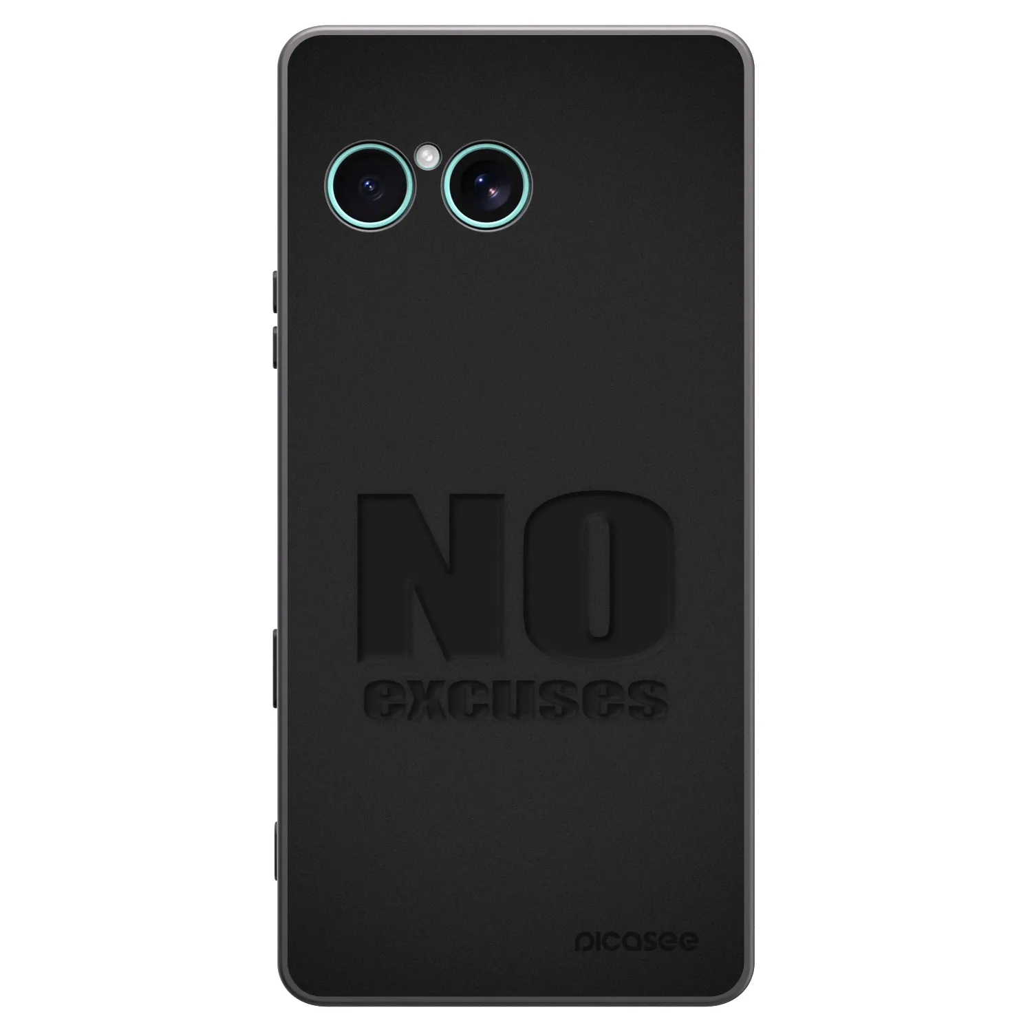 Picasee Μαύρη θήκη σιλικόνης για Sony Xperia 10 VII - No Excuses