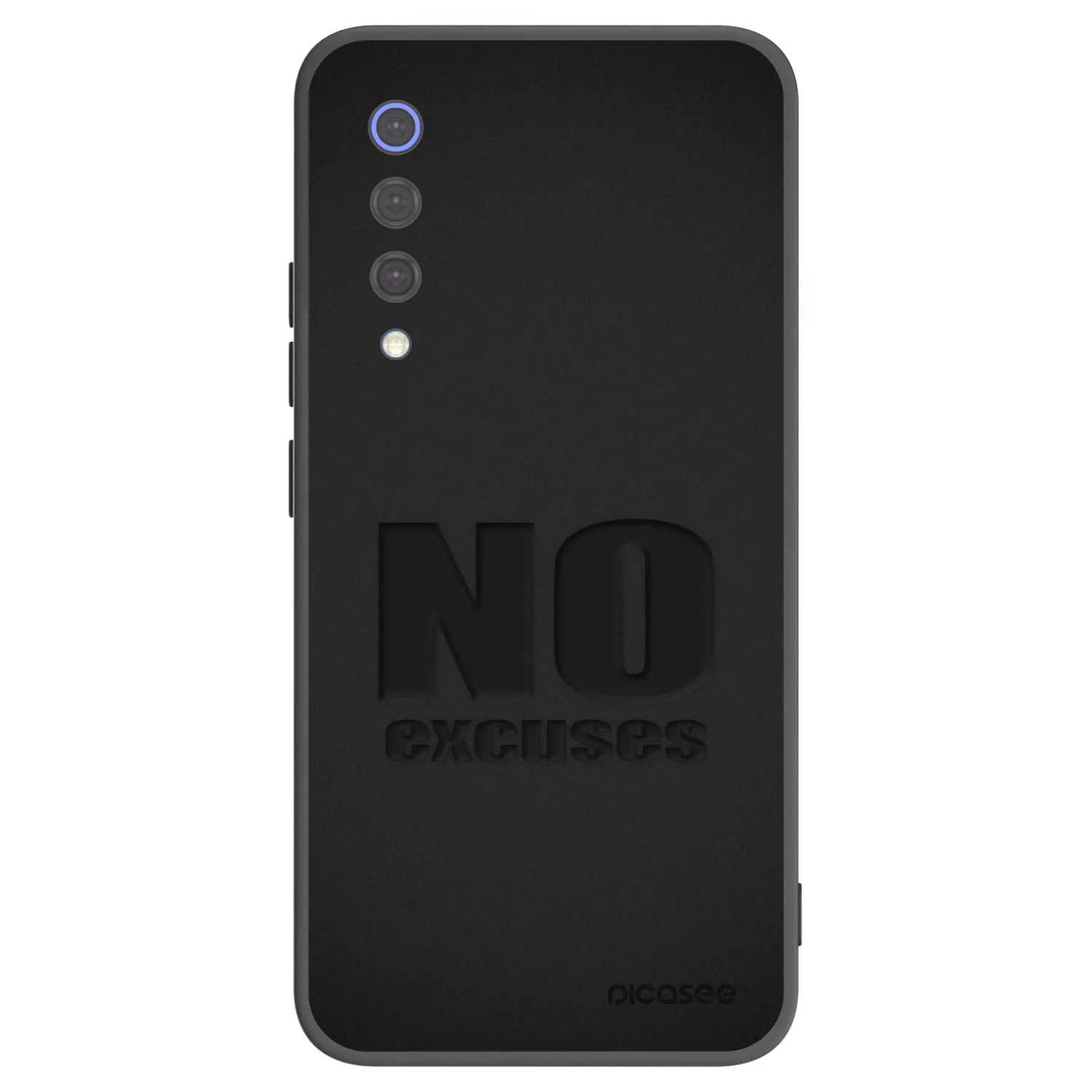Picasee Μαύρη θήκη σιλικόνης για Xiaomi Mi 9 SE - No Excuses