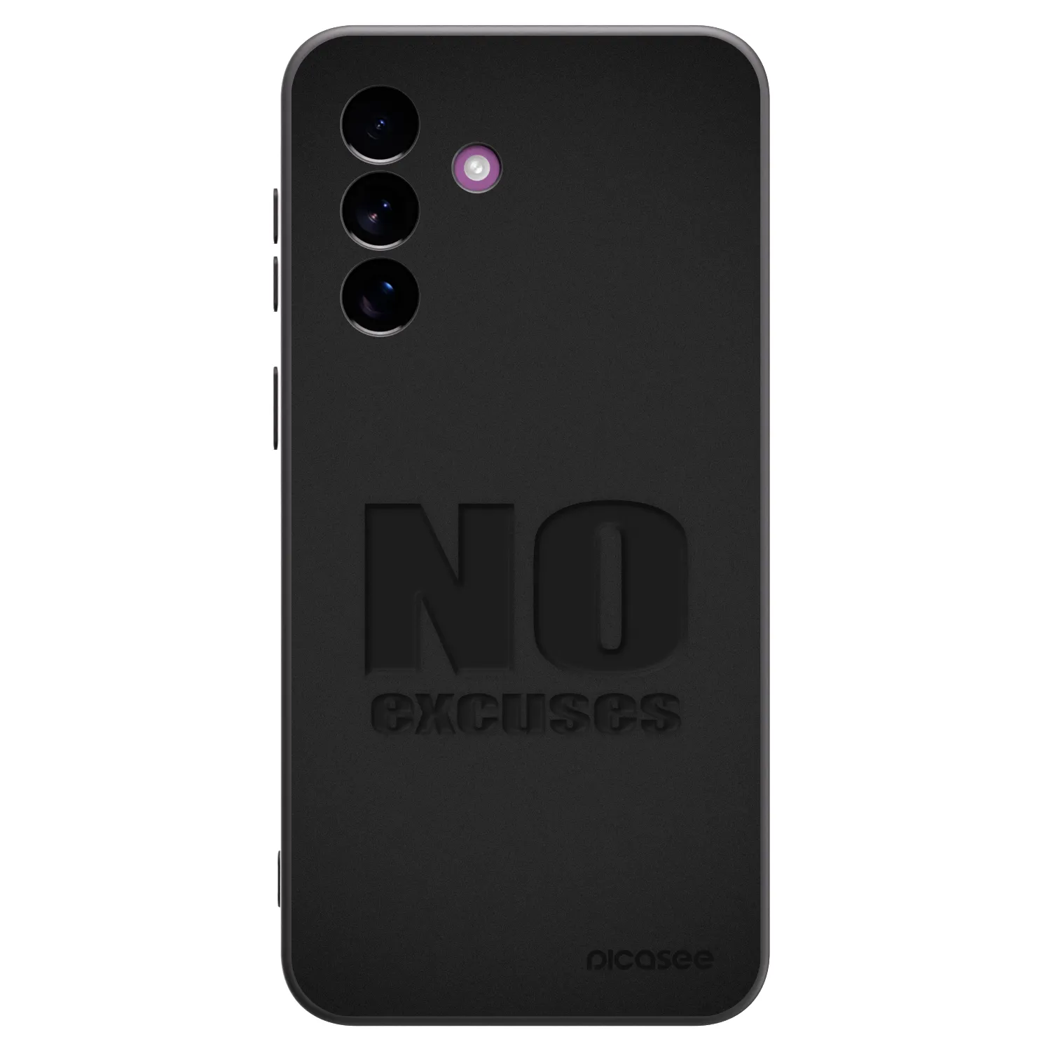 Picasee Μαύρη θήκη σιλικόνης για Samsung Galaxy A37 - No Excuses