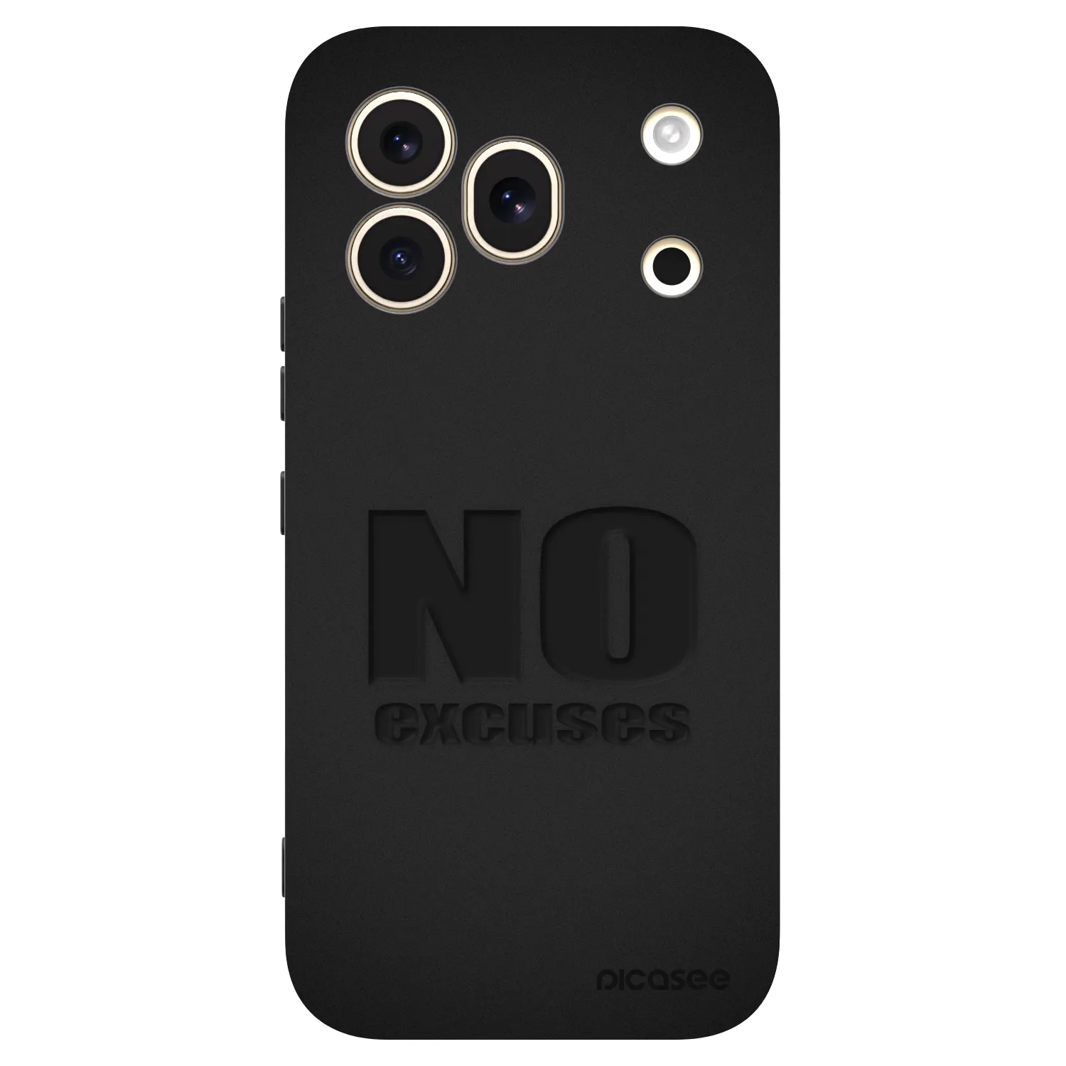 Picasee Μαύρη θήκη σιλικόνης για Honor 600 Pro - No Excuses