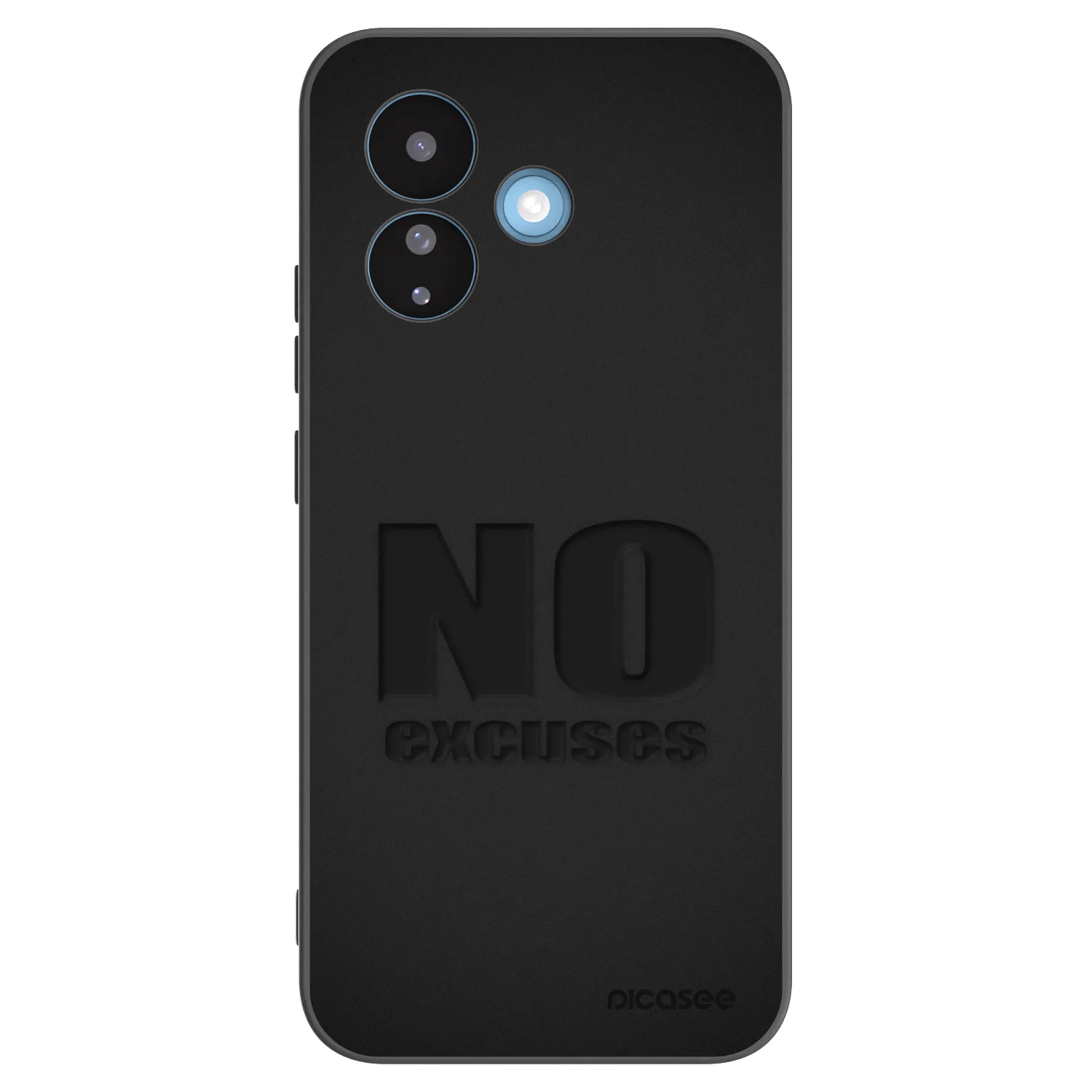 Picasee Μαύρη θήκη σιλικόνης για Xiaomi Redmi Note 17 Pro 5G - No Excuses
