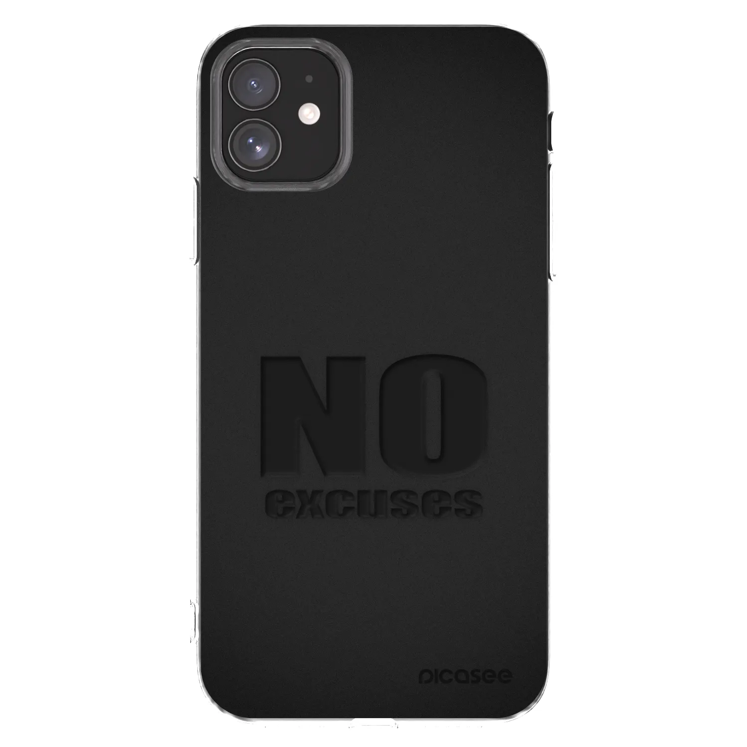 Picasee διαφανής θήκη σιλικόνης Apple iPhone 11 - No Excuses