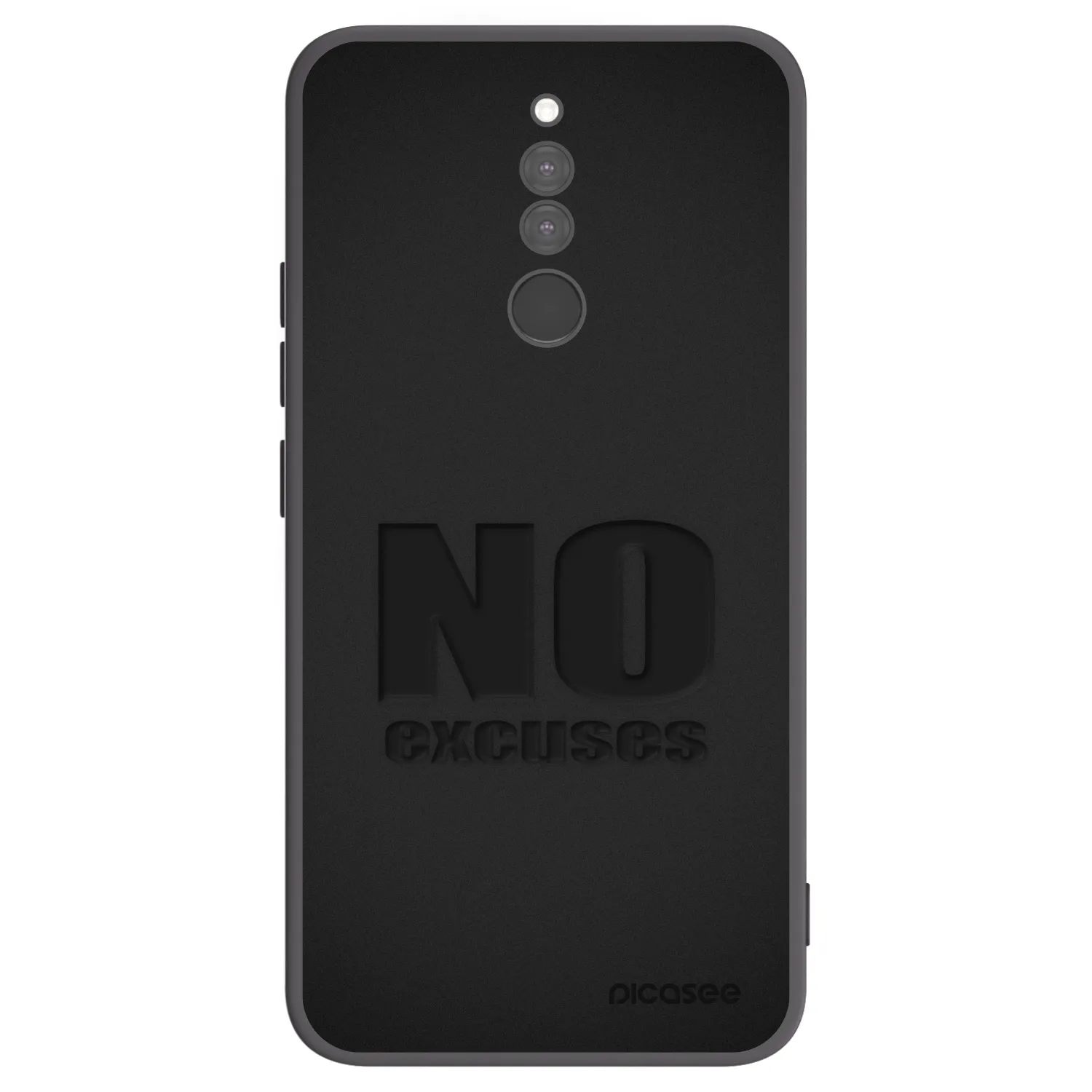 Picasee Μαύρη θήκη σιλικόνης για Xiaomi Redmi 8 - No Excuses