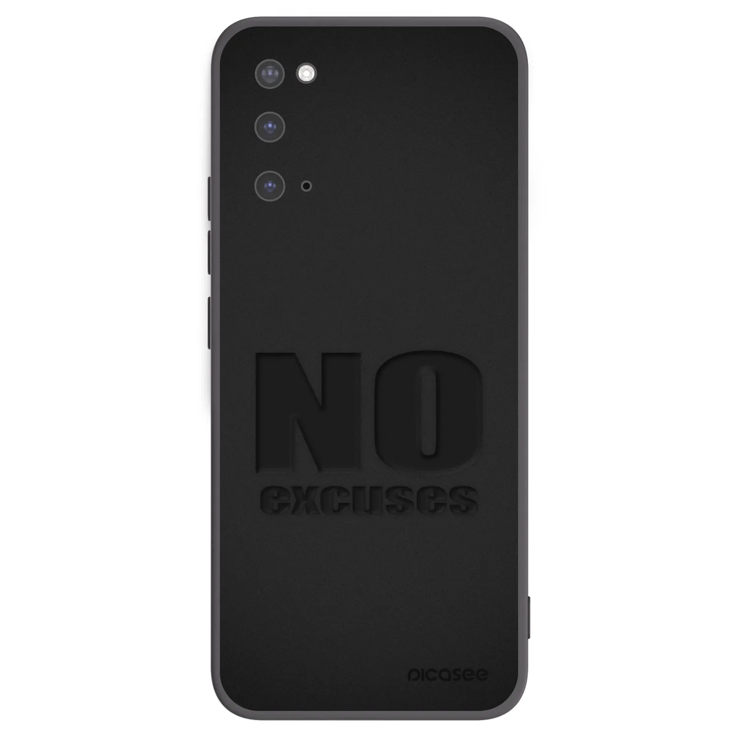 Picasee Μαύρη θήκη σιλικόνης για Samsung Galaxy S20 G980F - No Excuses