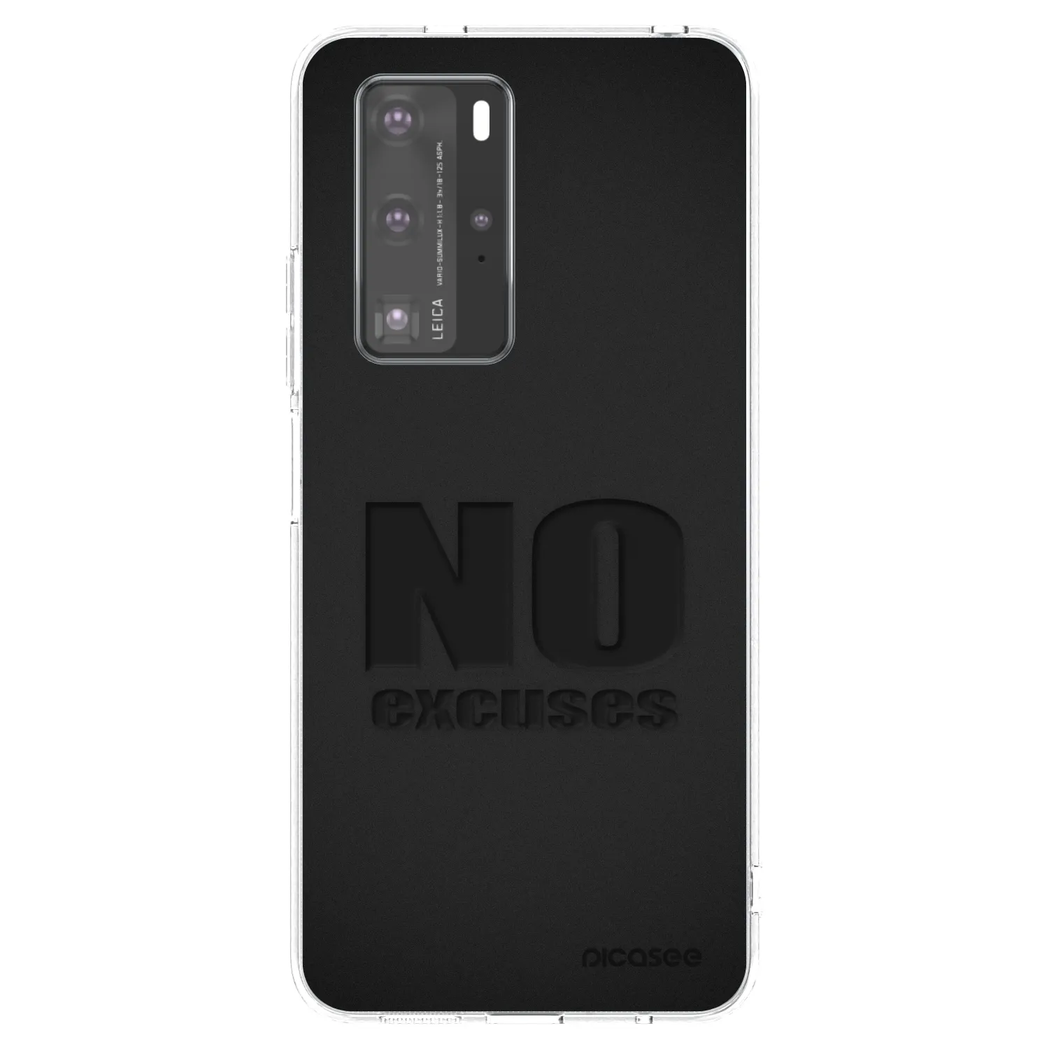 Picasee διαφανής θήκη σιλικόνης Huawei P40 Pro - No Excuses