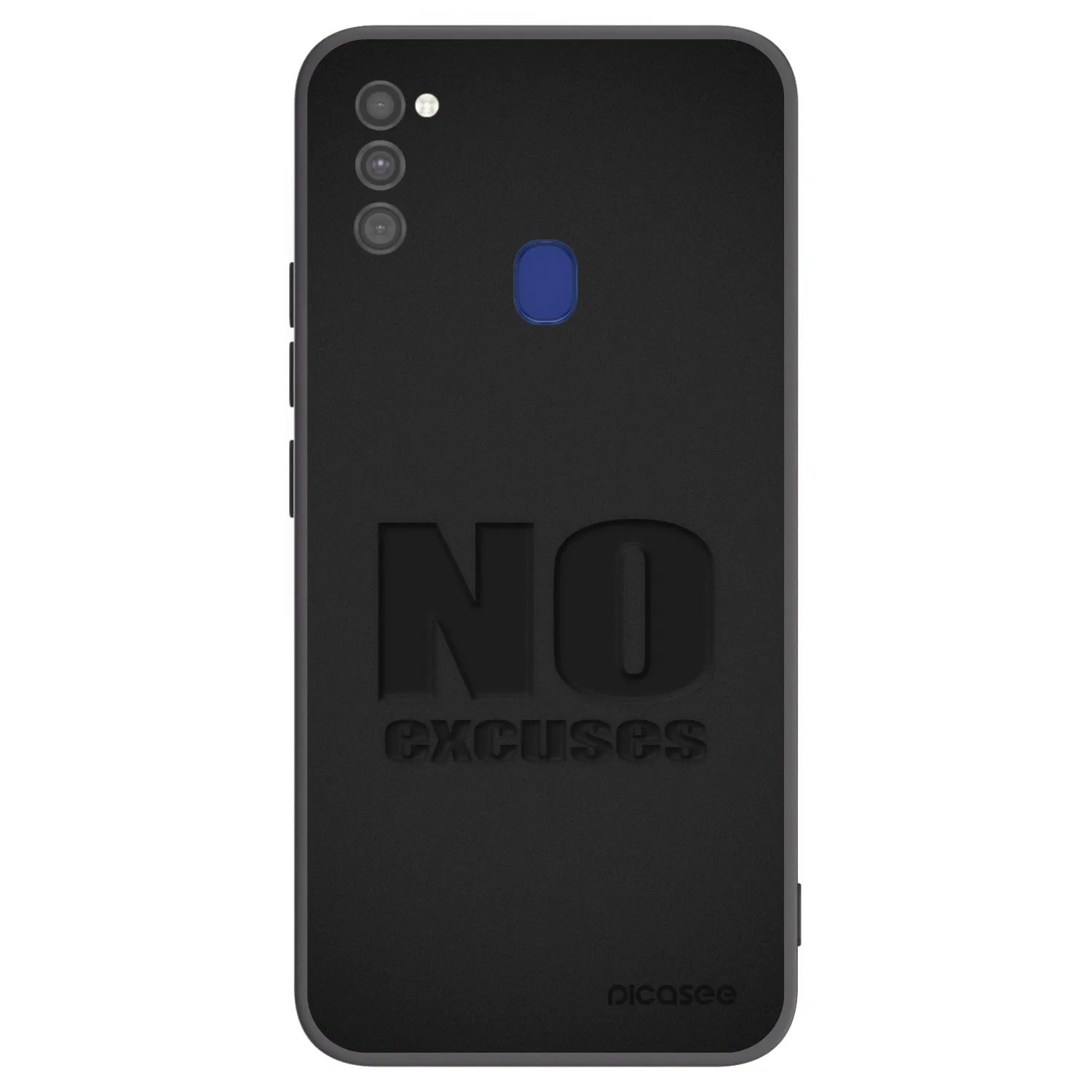 Picasee Μαύρη θήκη σιλικόνης για Samsung Galaxy M21 M215F - No Excuses