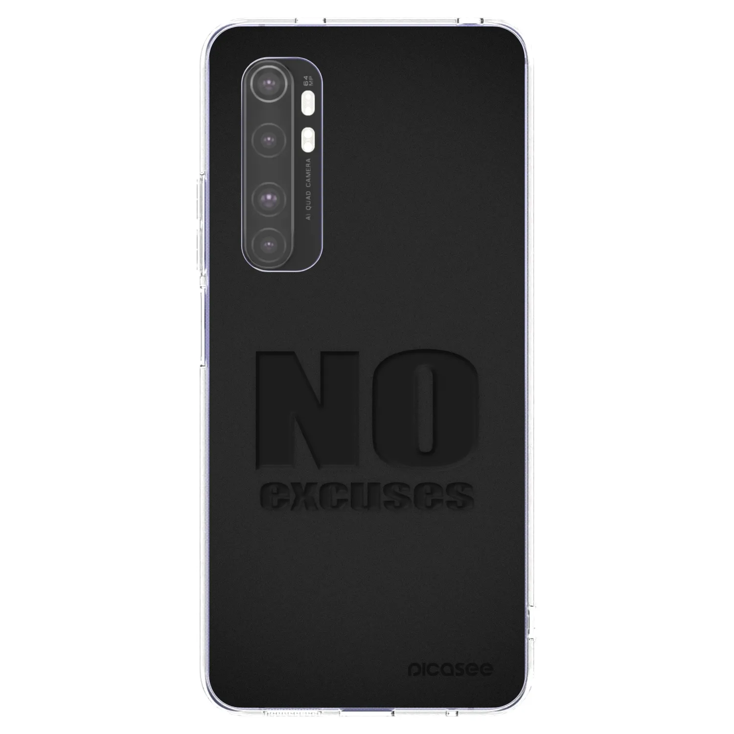 Picasee διαφανής θήκη σιλικόνης Xiaomi Mi Note 10 Lite - No Excuses