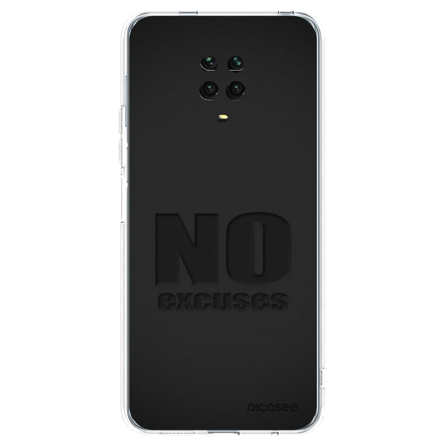 Picasee διαφανής θήκη σιλικόνης Xiaomi Redmi Note 9S - No Excuses